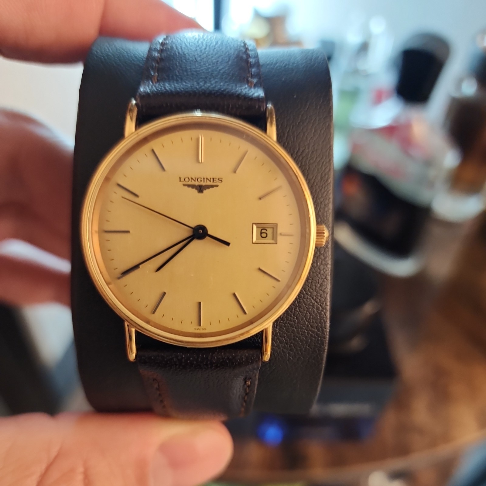 [Near MINT] Vintage LONGINES Grand Classic L4.636.2 33mm Gold Quartz Men's Watch