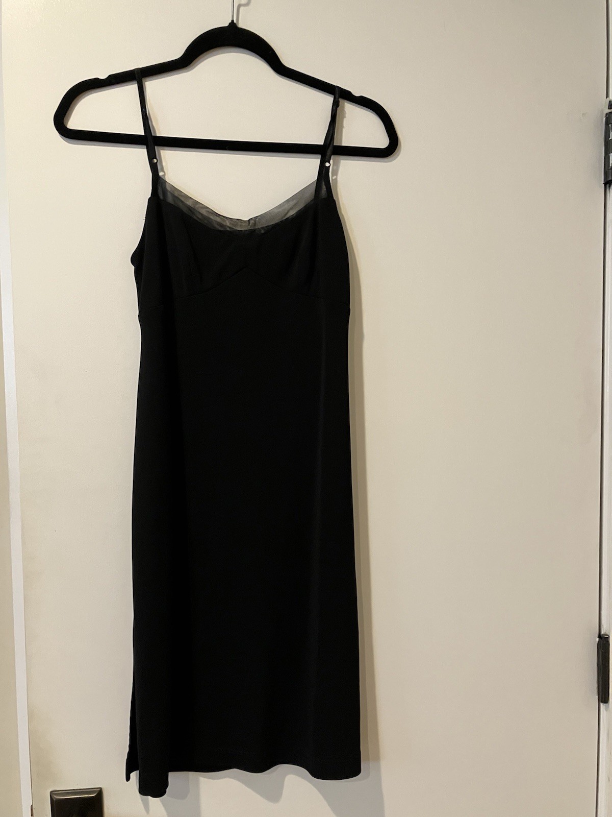 BCBG Dresses Little Black Dress Vintage adjustable straps Sz S