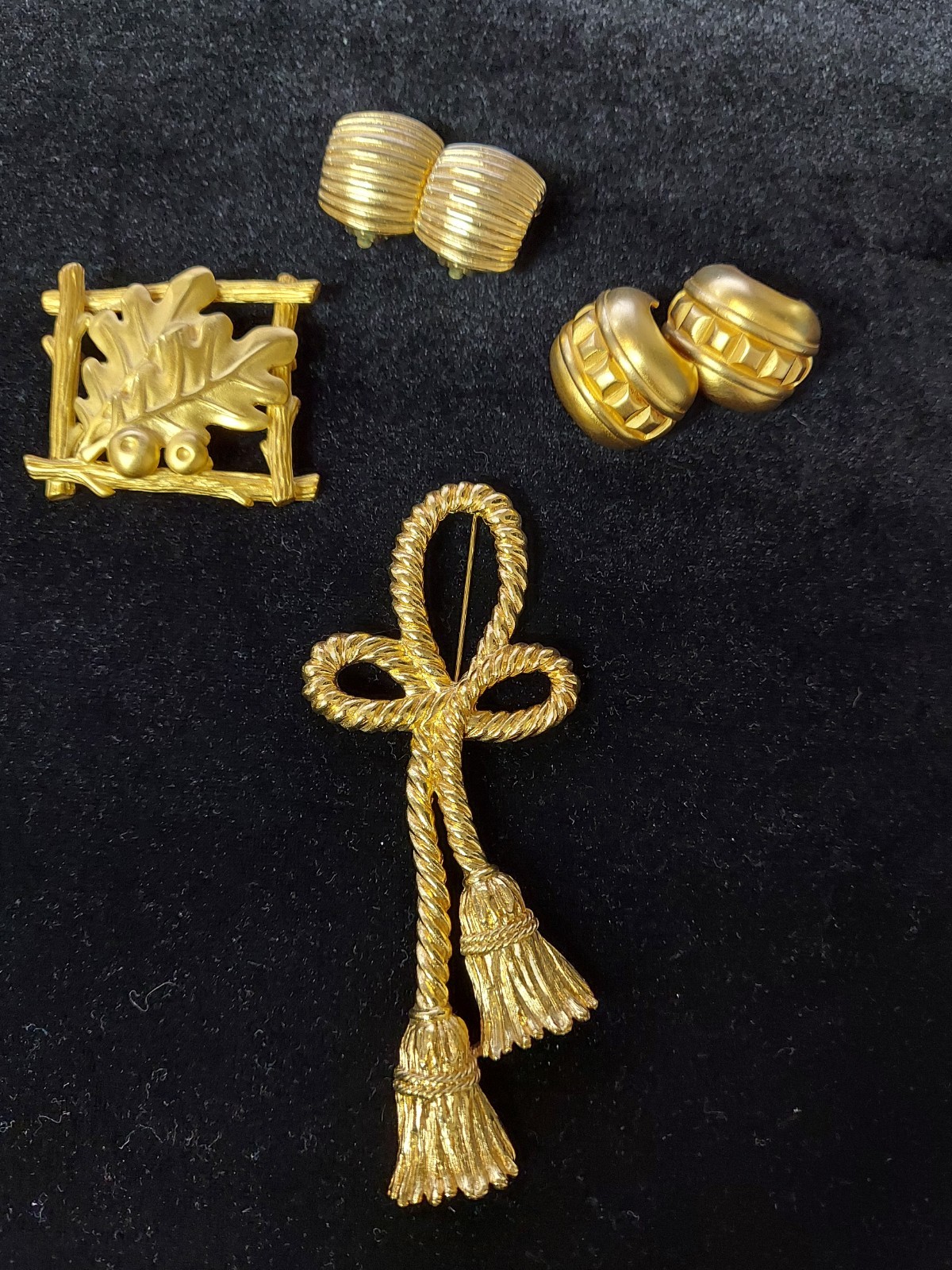 Vintage Lot of 5 Givenchy Paris New York Brooches and Earrings