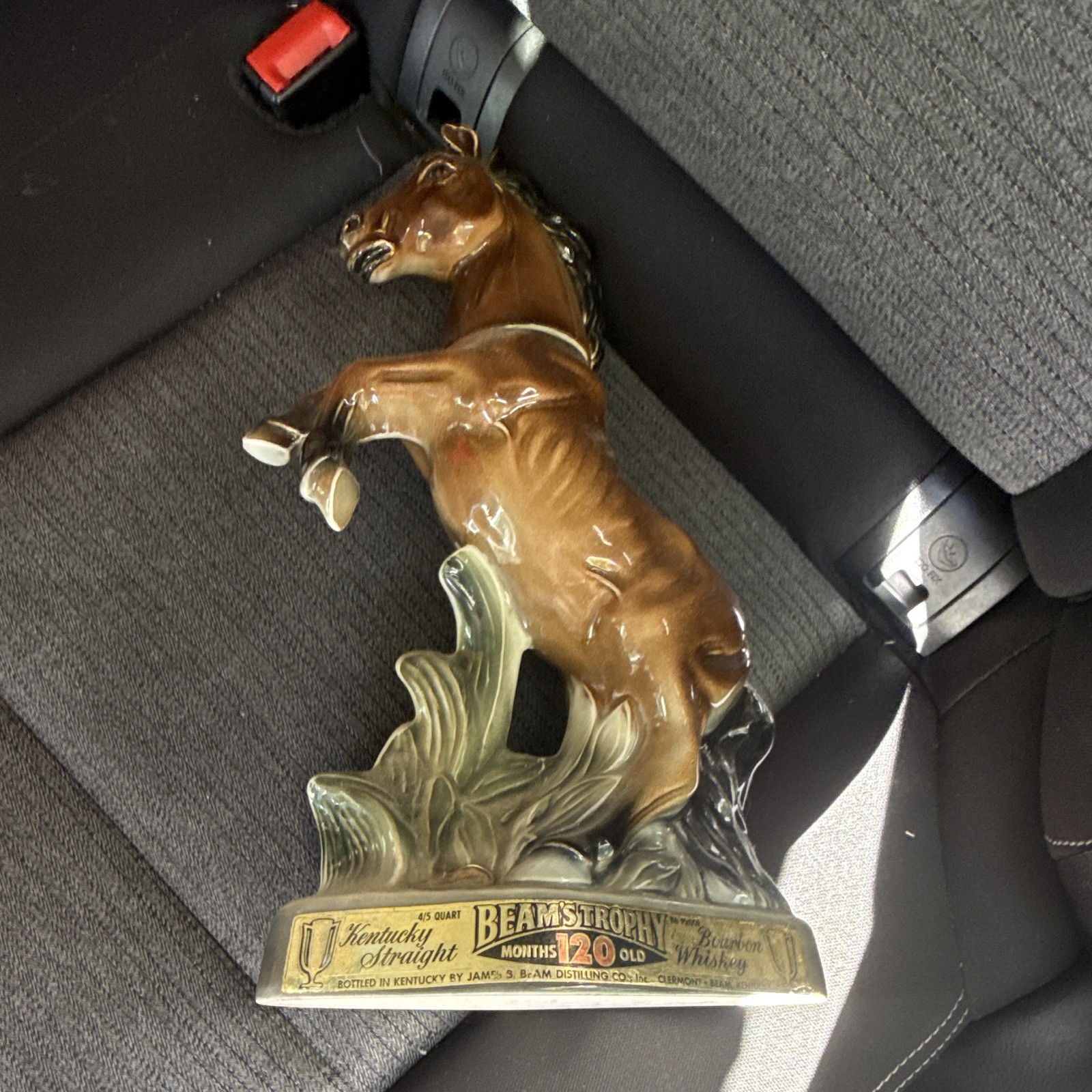 Vintage Antique Jim Beam Whiskey Decanter Horse 4/5 Quart