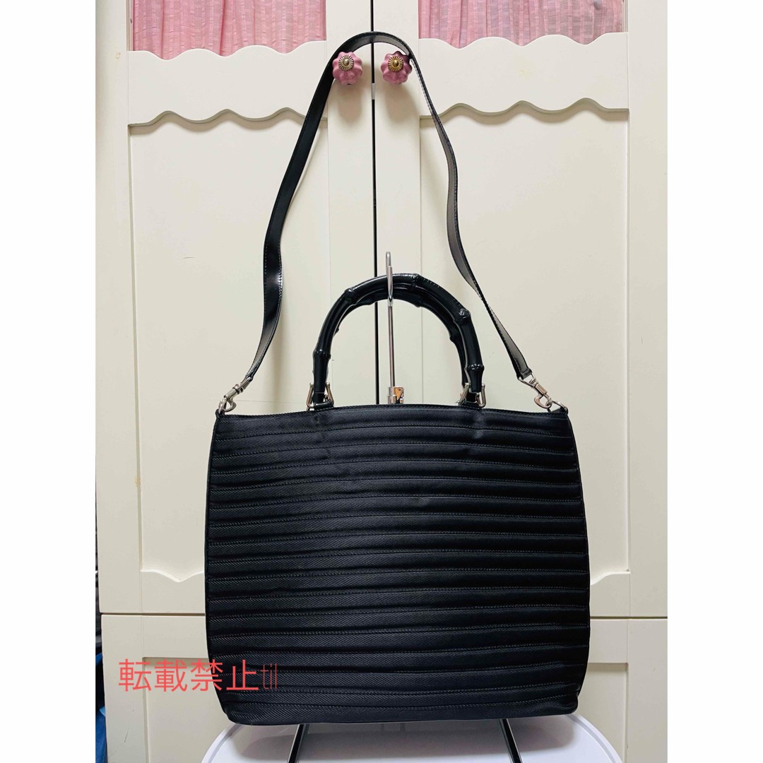 Excellent condition GUCCI Vintage Bamboo 2way Handbag Shoulder Bag