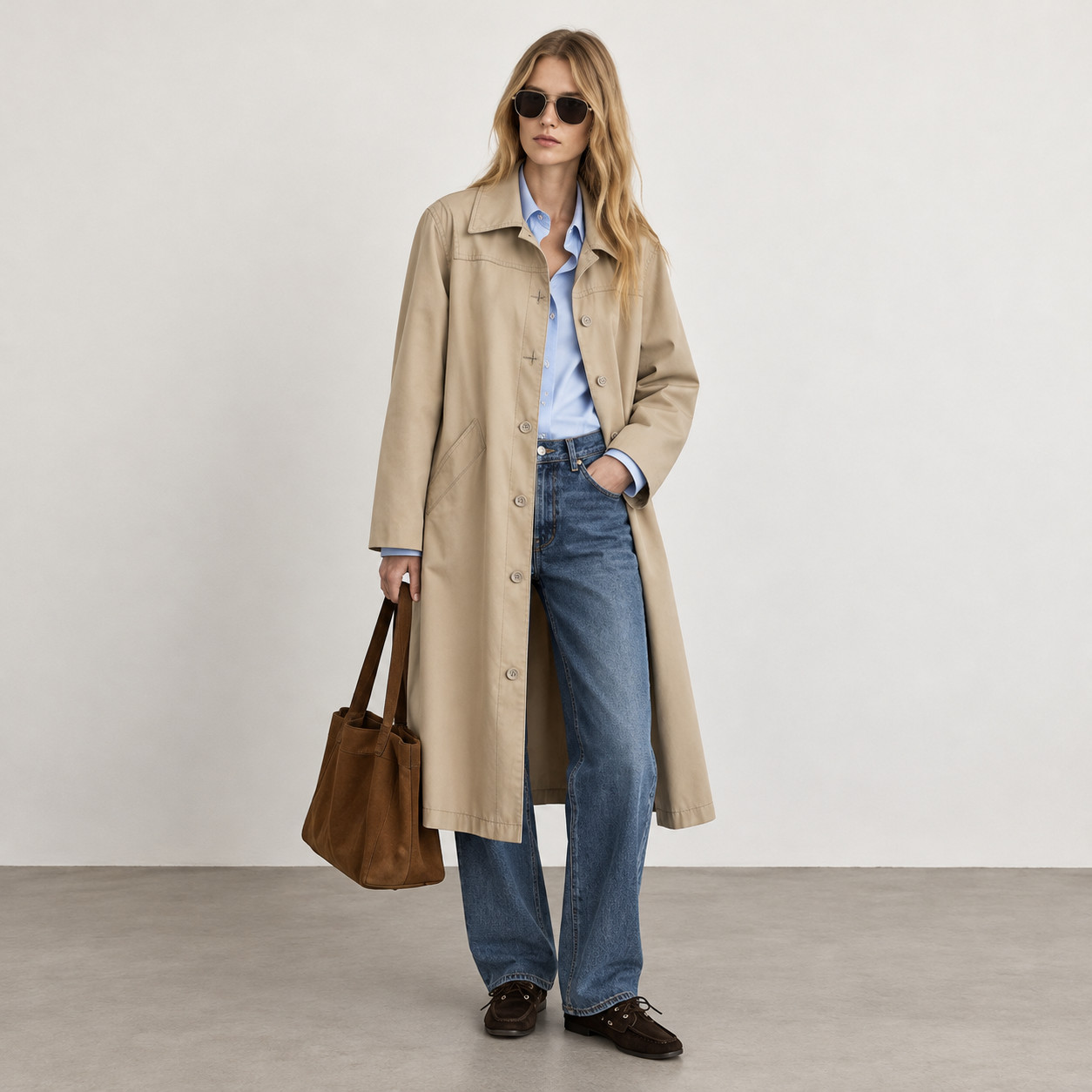 London Fog Vintage 70s Tan A-Line Trench Coat Zip-Out Liner Classic Preppy 8 Pet