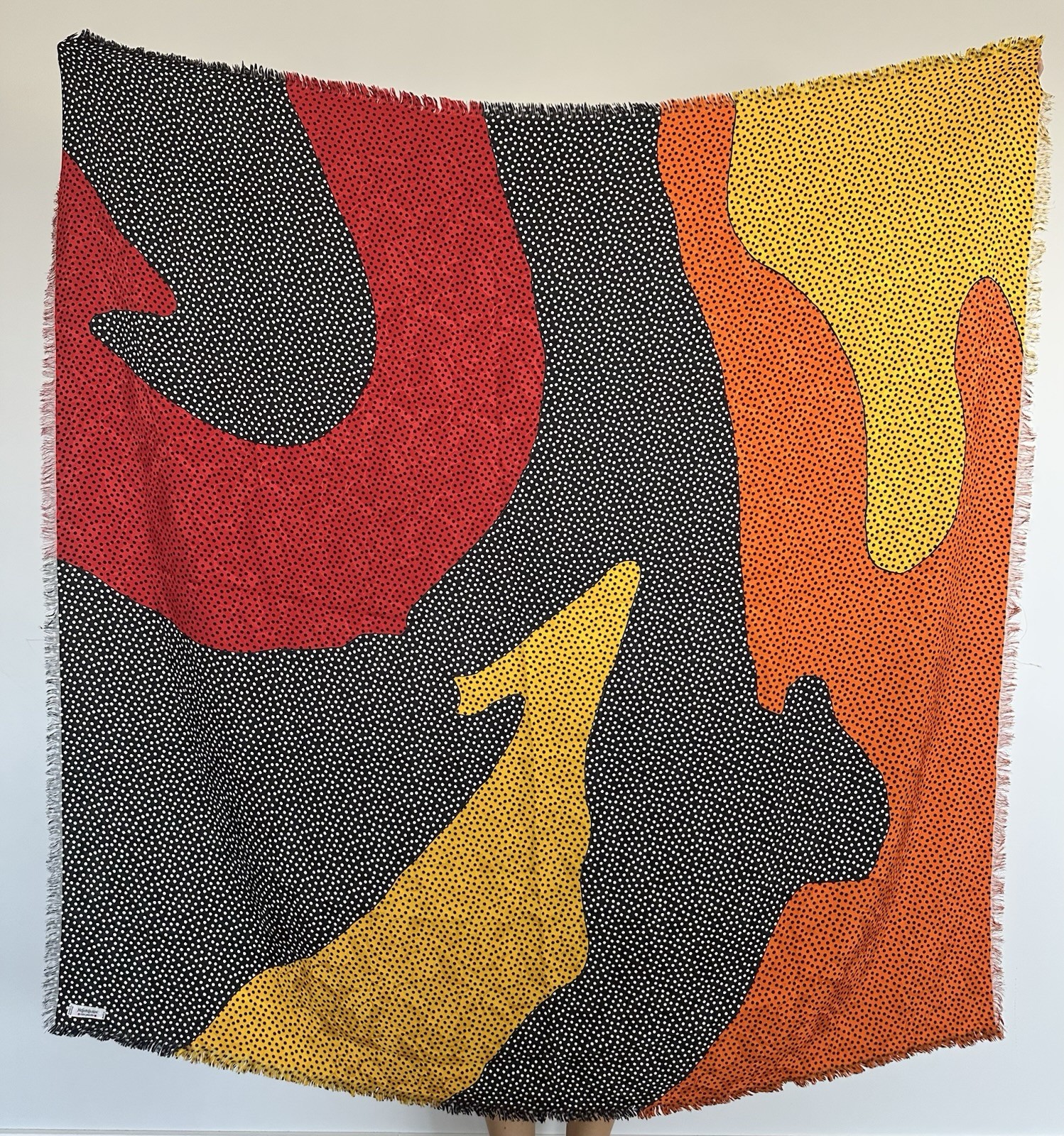 Yves Saint Laurent YSL Silk Scarf Multicolor Vintage Shawl Wrap Rive Gauche