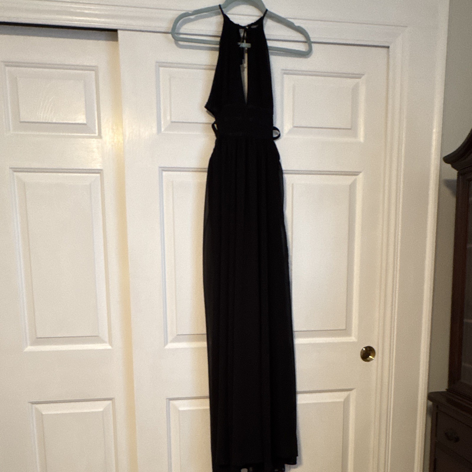 Express Little Black Dress Vintage, Size XS/S, Strappy Bow Tie, Sleeve, Y2K Mini
