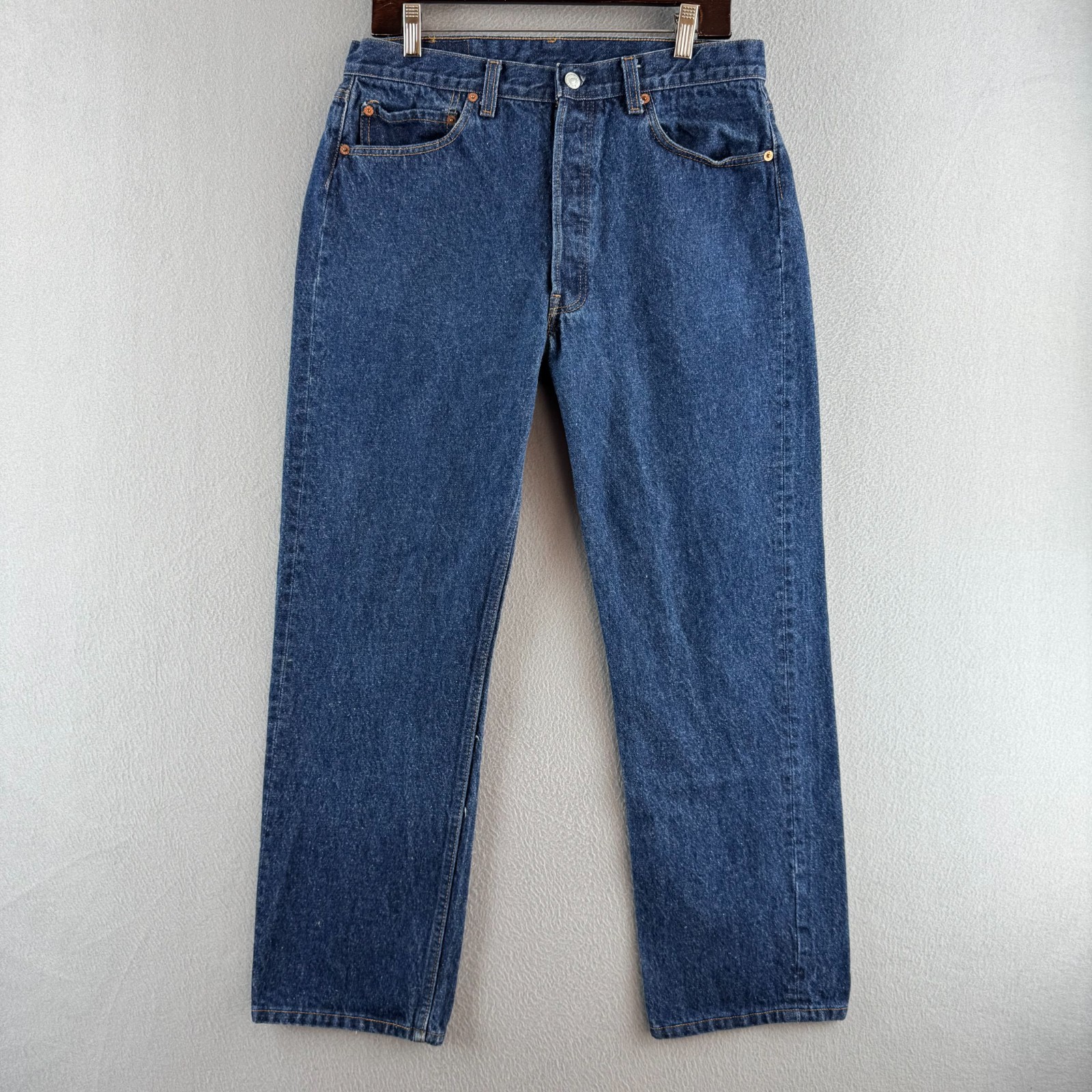 Vintage Levis Jeans Mens 36 (Fits 32x28) 501 XX Shrink to Fit 80s Dark Fuzzy USA