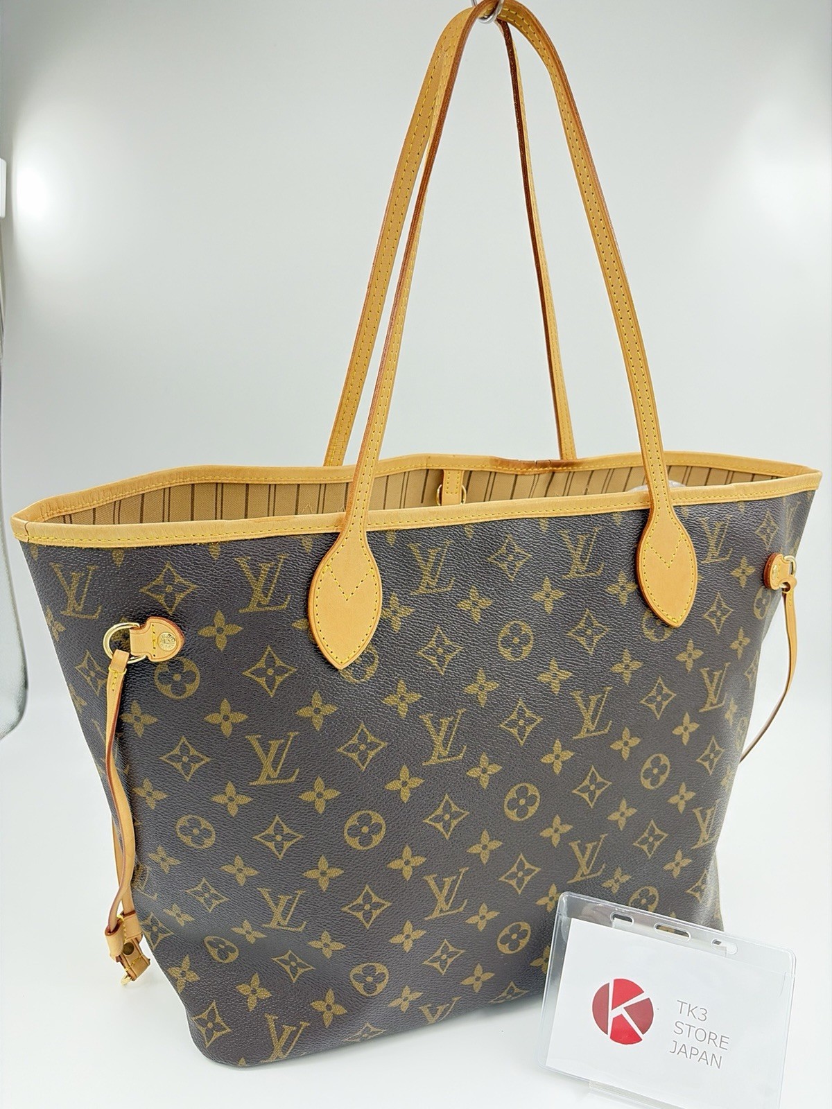 LOUIS VUITTON Neverfull MM Monogram Vintage Shoulder Tote Bag M40156 Auth 120
