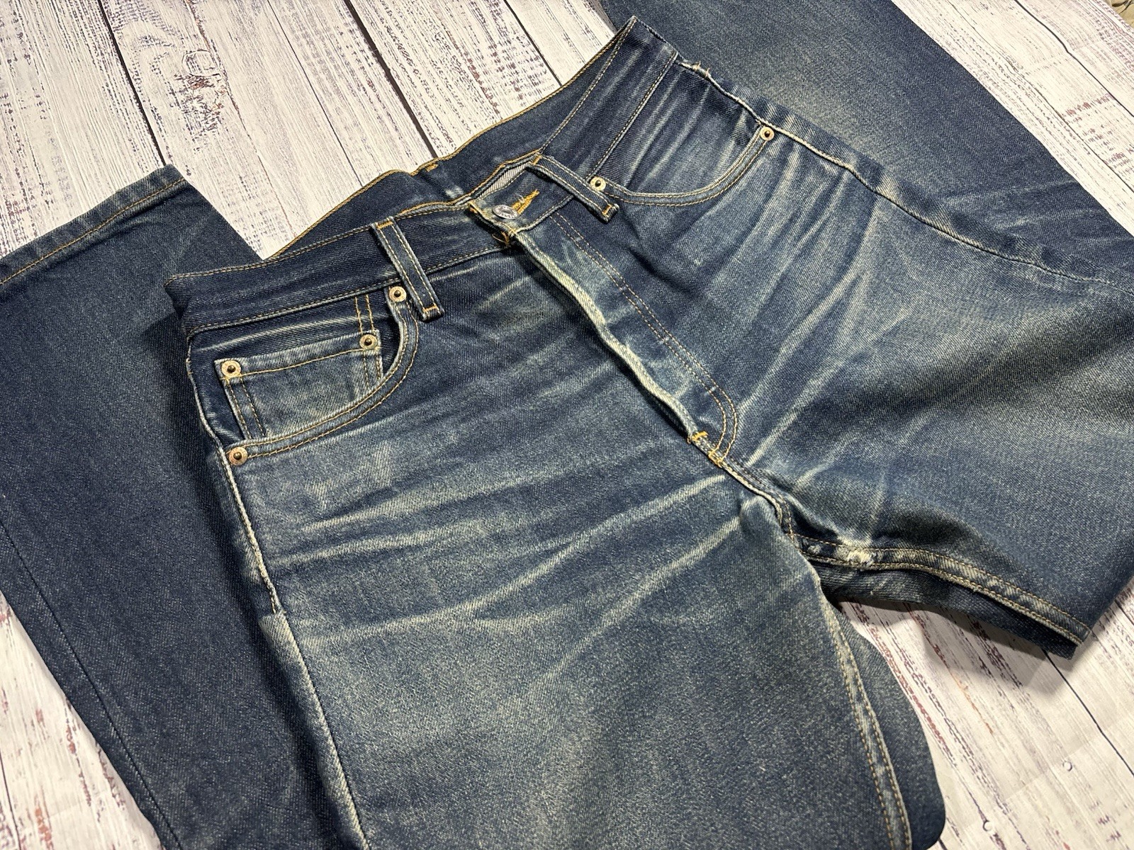 Mens LEVI’S Jeans Sz 28 X 30 Vintage Heavy Denim Vintage 1404