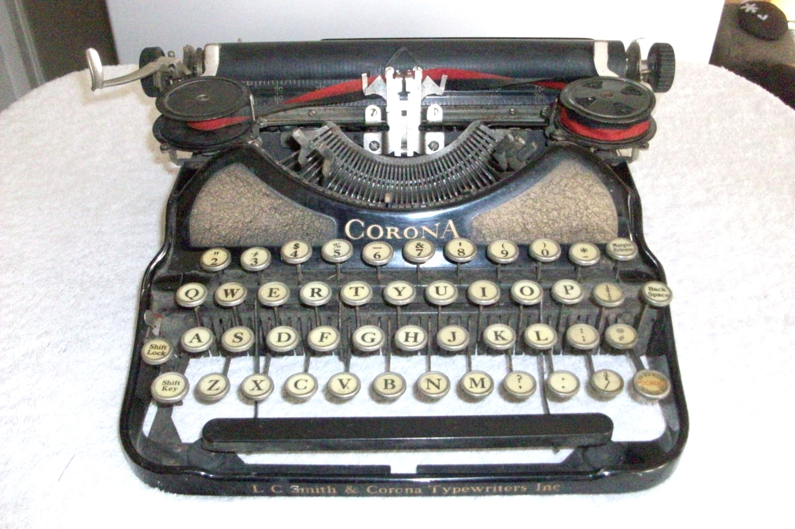 Vintage "Corona 1930s? Typewriter For Repair" Good Cosmetically