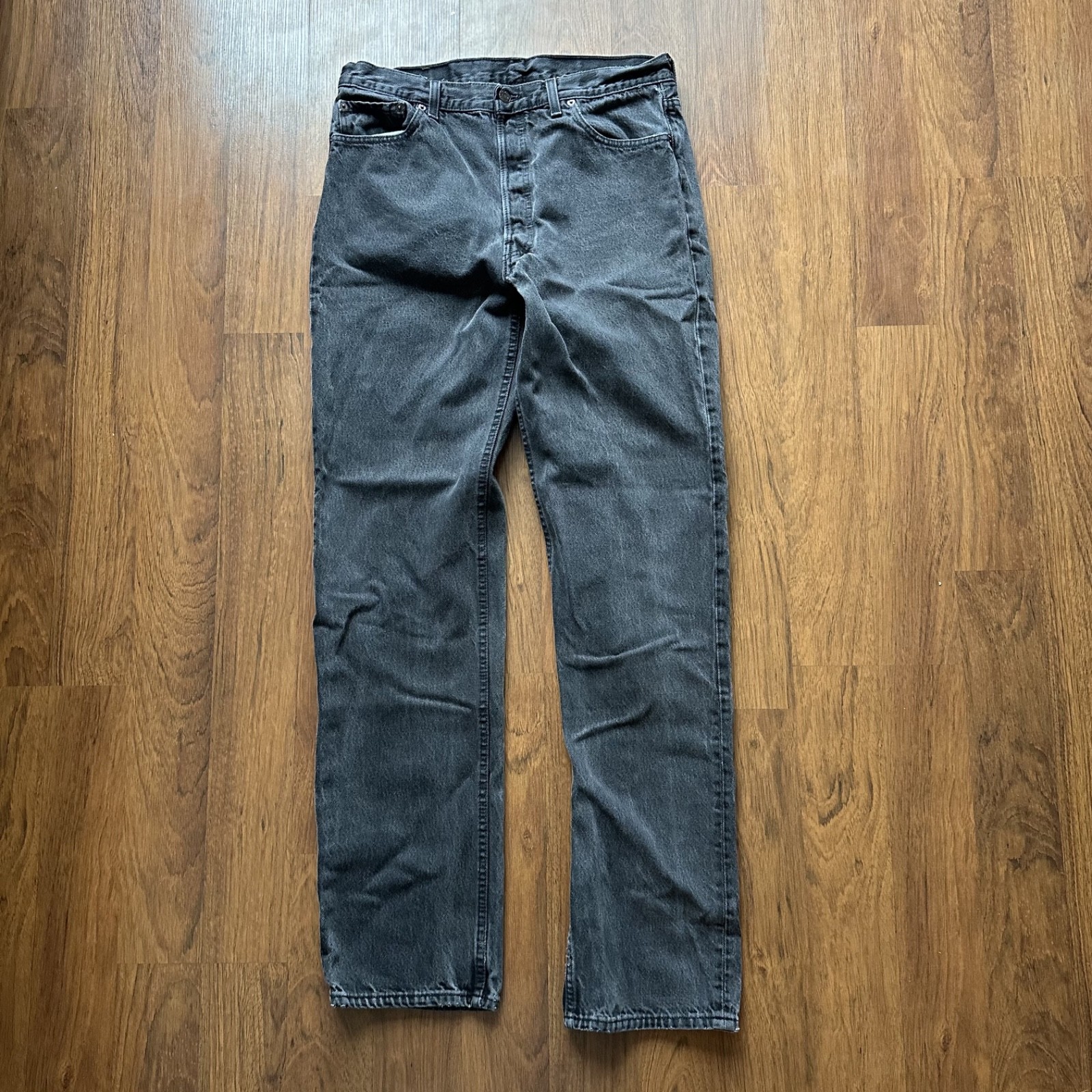 levis 501- 0660 jeans mens 36x36 black made in usa vintage 1994 fits 34x35