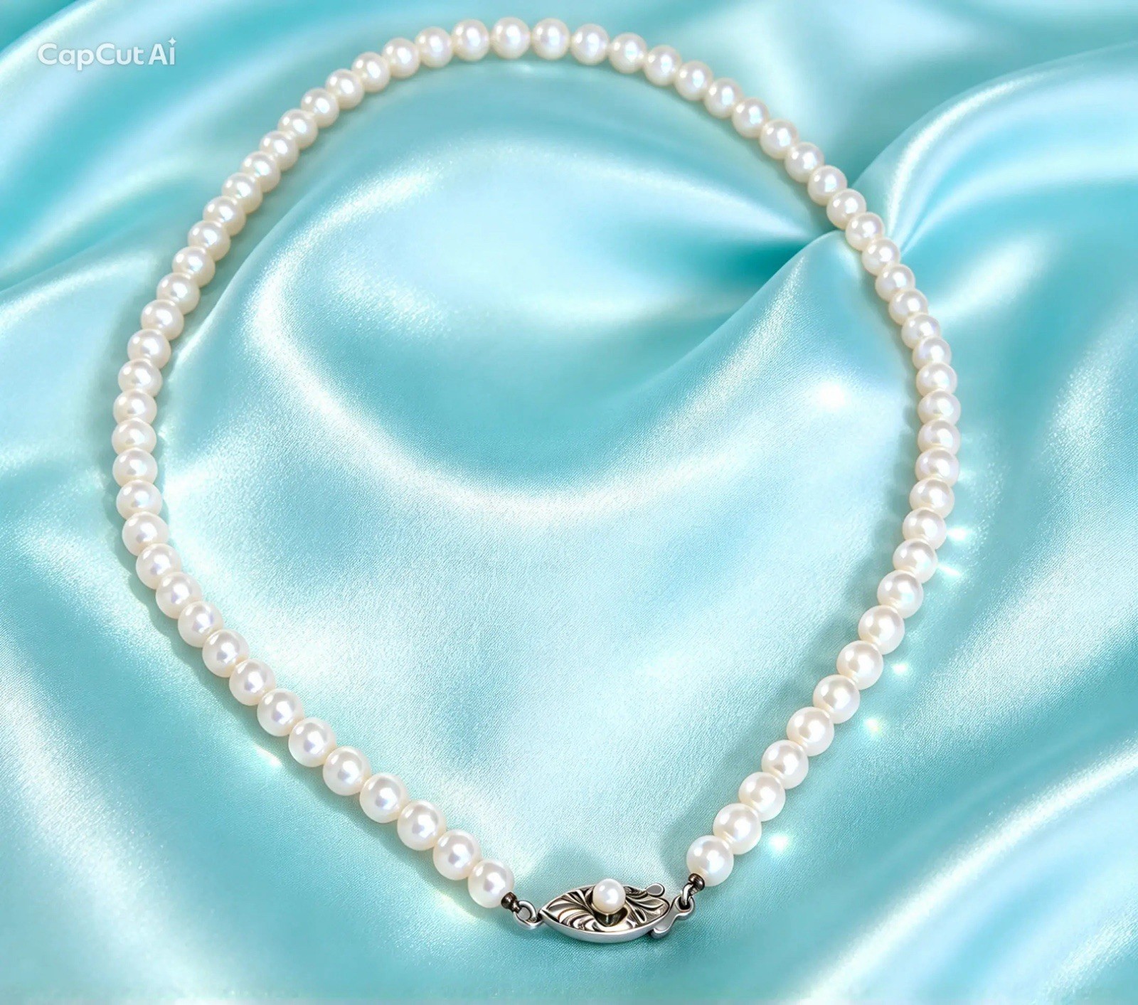 Mikimoto Akoya Pearl Necklace Strand Graduated Hi Luster VTG Japan Silver 18”