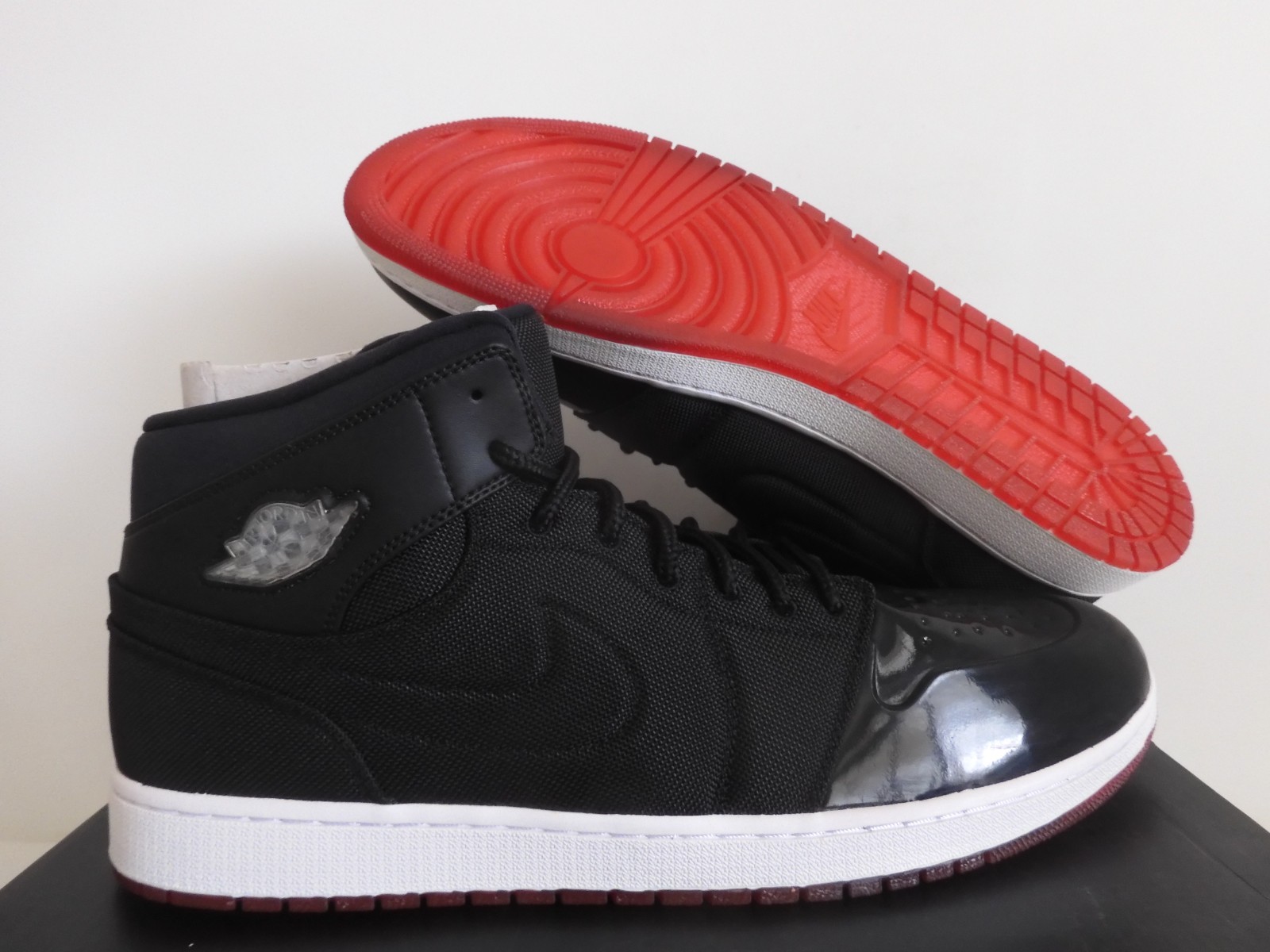 Nike Air Jordan 1 Retro 95 TXT Bred Black-True Red-White Sz 18 [616369-001]