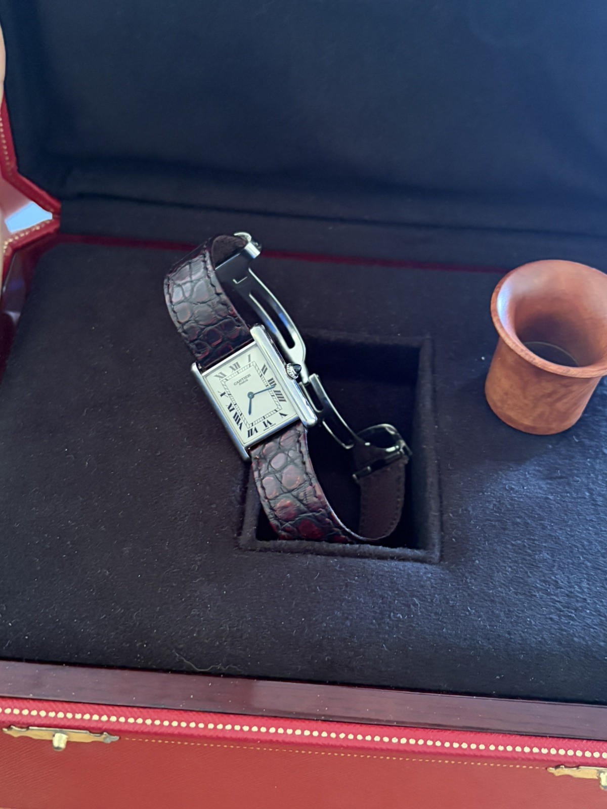 Cartier Tank Louis Platinum CPCP 1601 B Unpolished Vintage