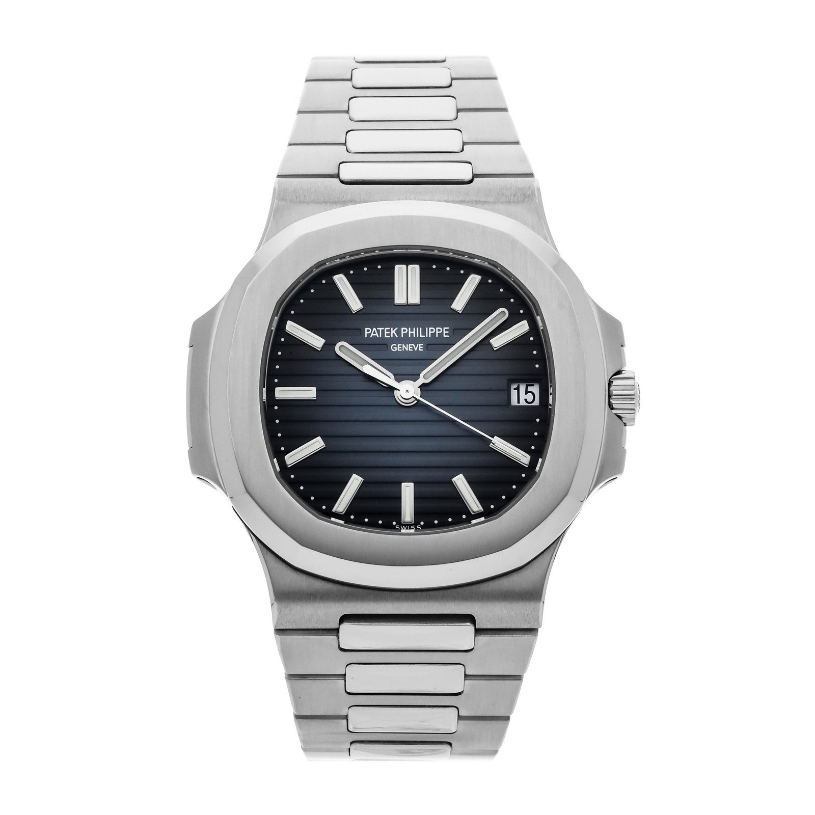 Patek Philippe Nautilus Steel Auto 40mm Blue Dial Bracelet Watch 5711/1A-010