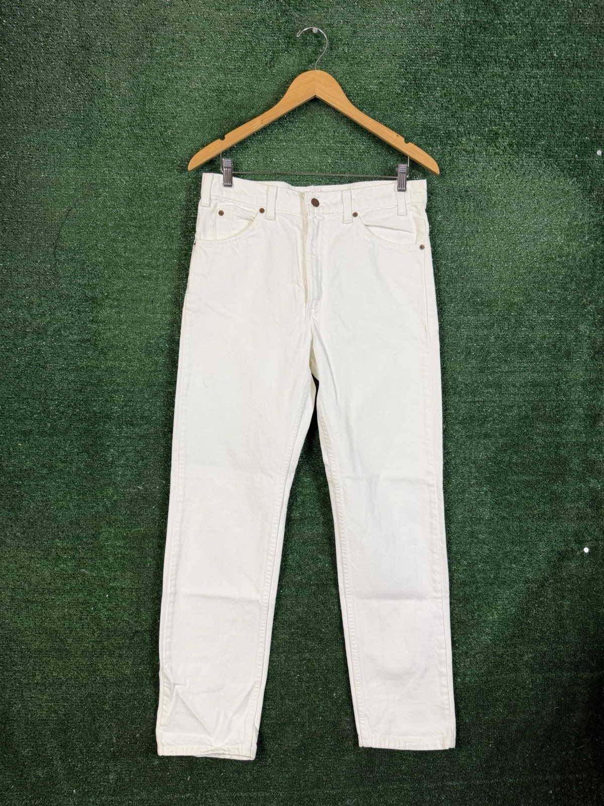 VTG 90s Levi's 505 Red Tab Jeans 33x30 fits 32x30 White Made In USA