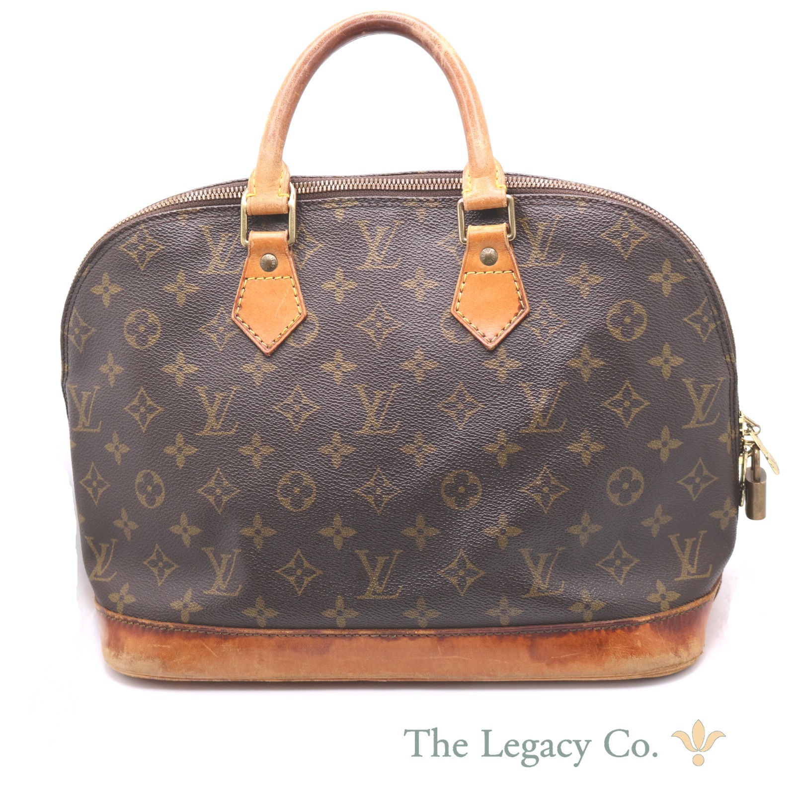 Louis Vuitton Vintage 1995 Alma PM Monogram Canvas Leather Handbag #H833-1