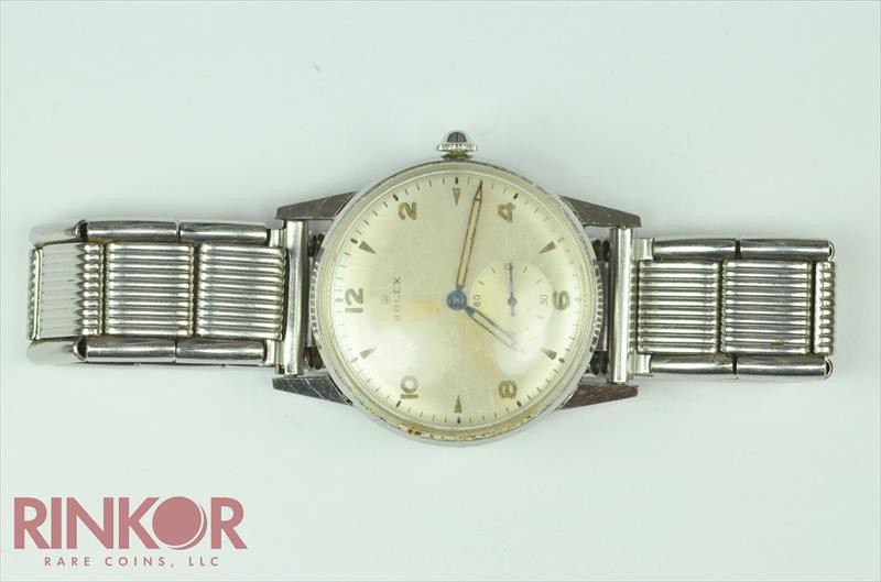 1940-50s Vintage Rolex Silver Dial Ref#3655 Watch Only
