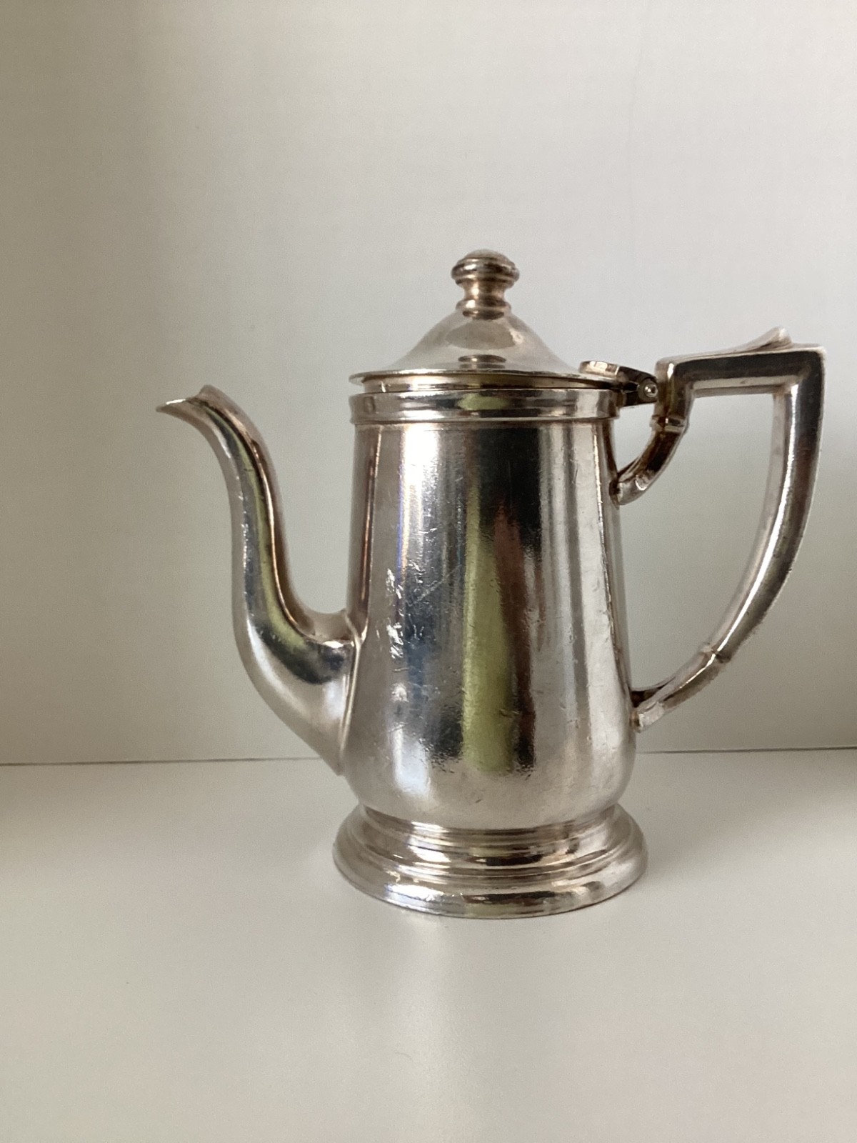 International Silver Co Silver Coffee Pot 8oz Vintage Hotel Ware