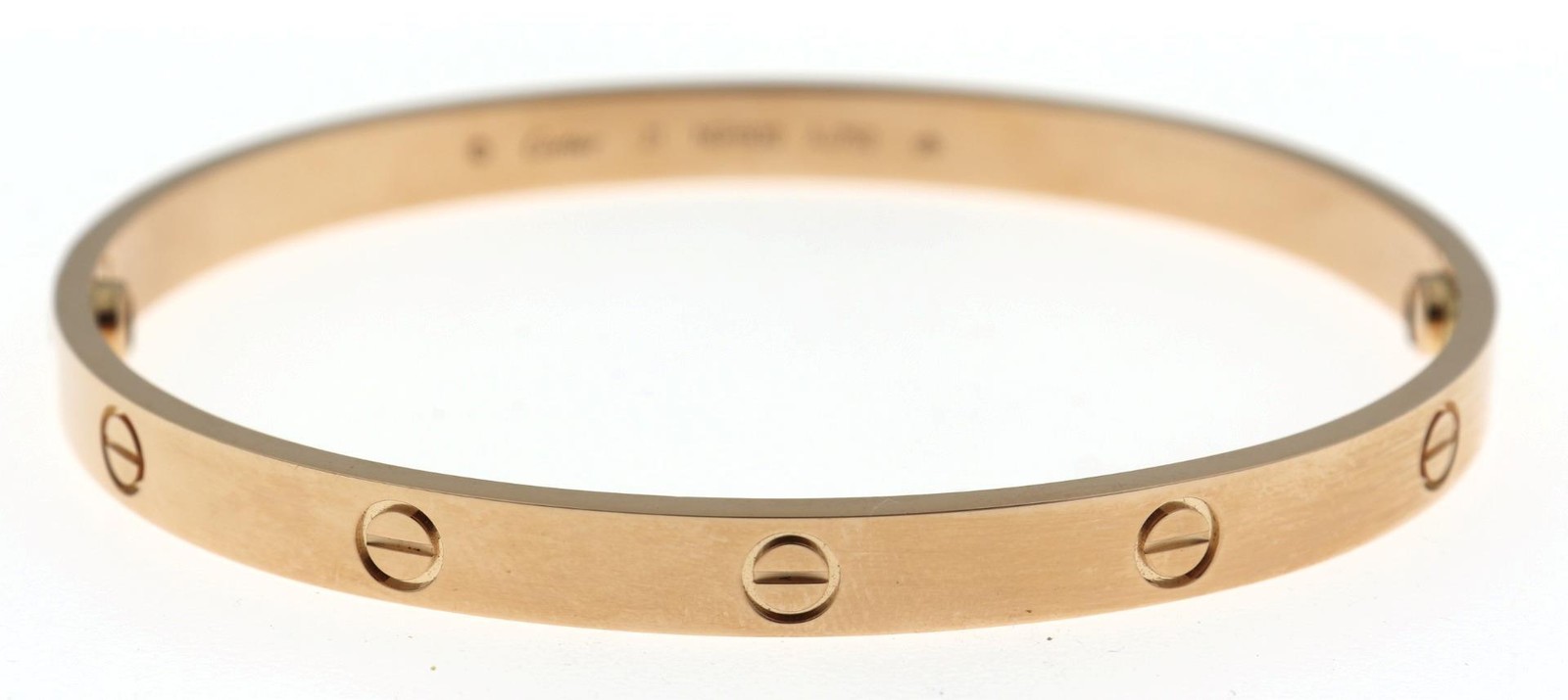 18k Rose Gold Cartier Love Bracelet Size 21 New Screw Box COA