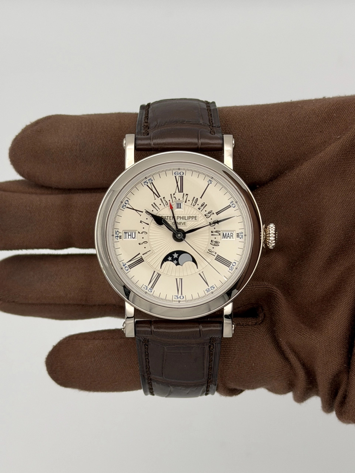 2014 Patek Philippe Perpetual Calendar Moonphase Grand Complication 38mm White