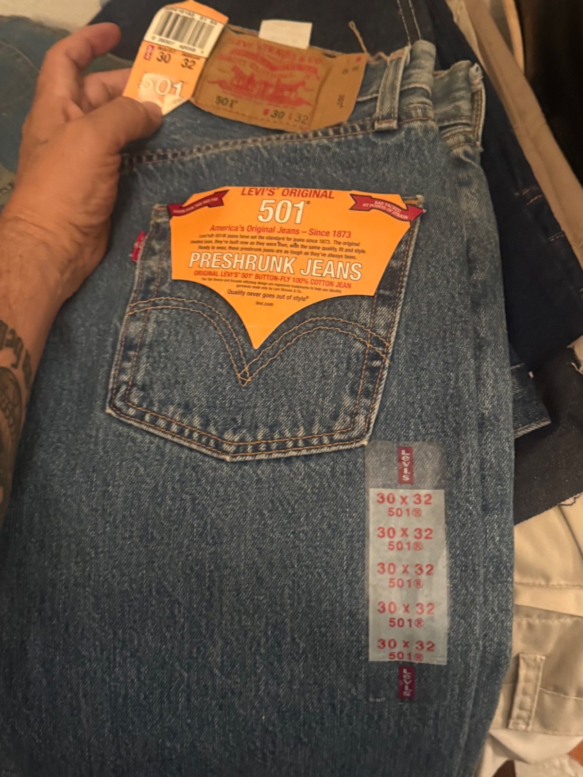 levis 501 vintage old stock see photo