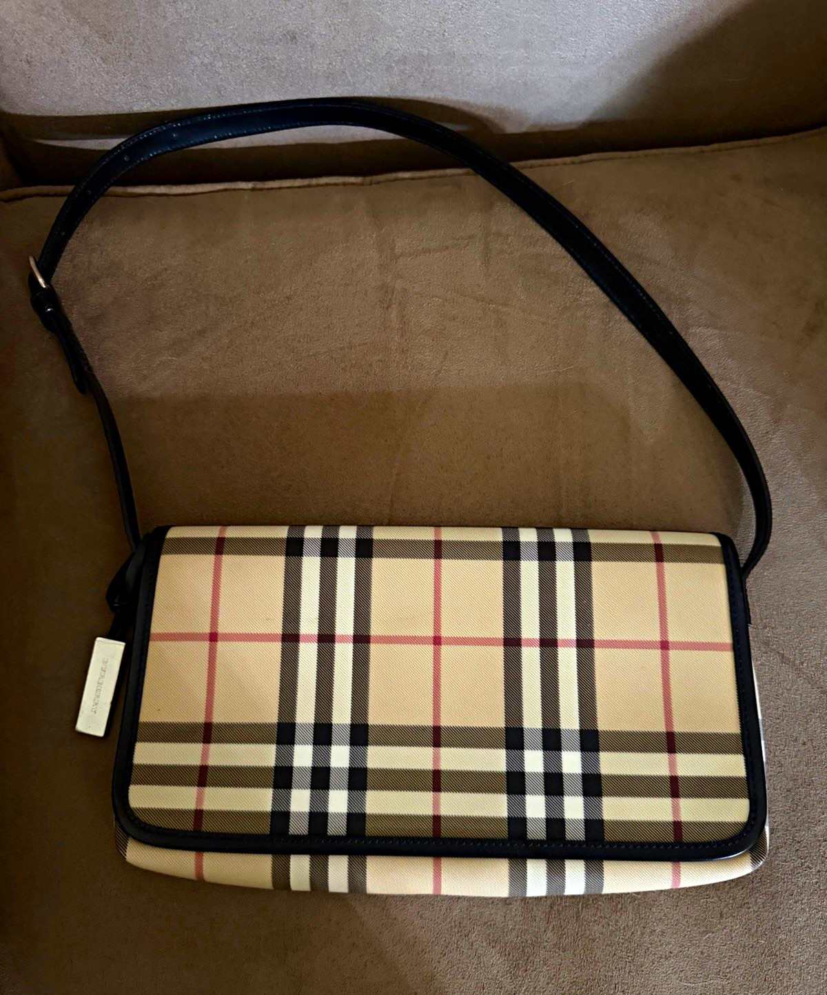 Burberry vintage Nova Check small rectangular shoulder flap