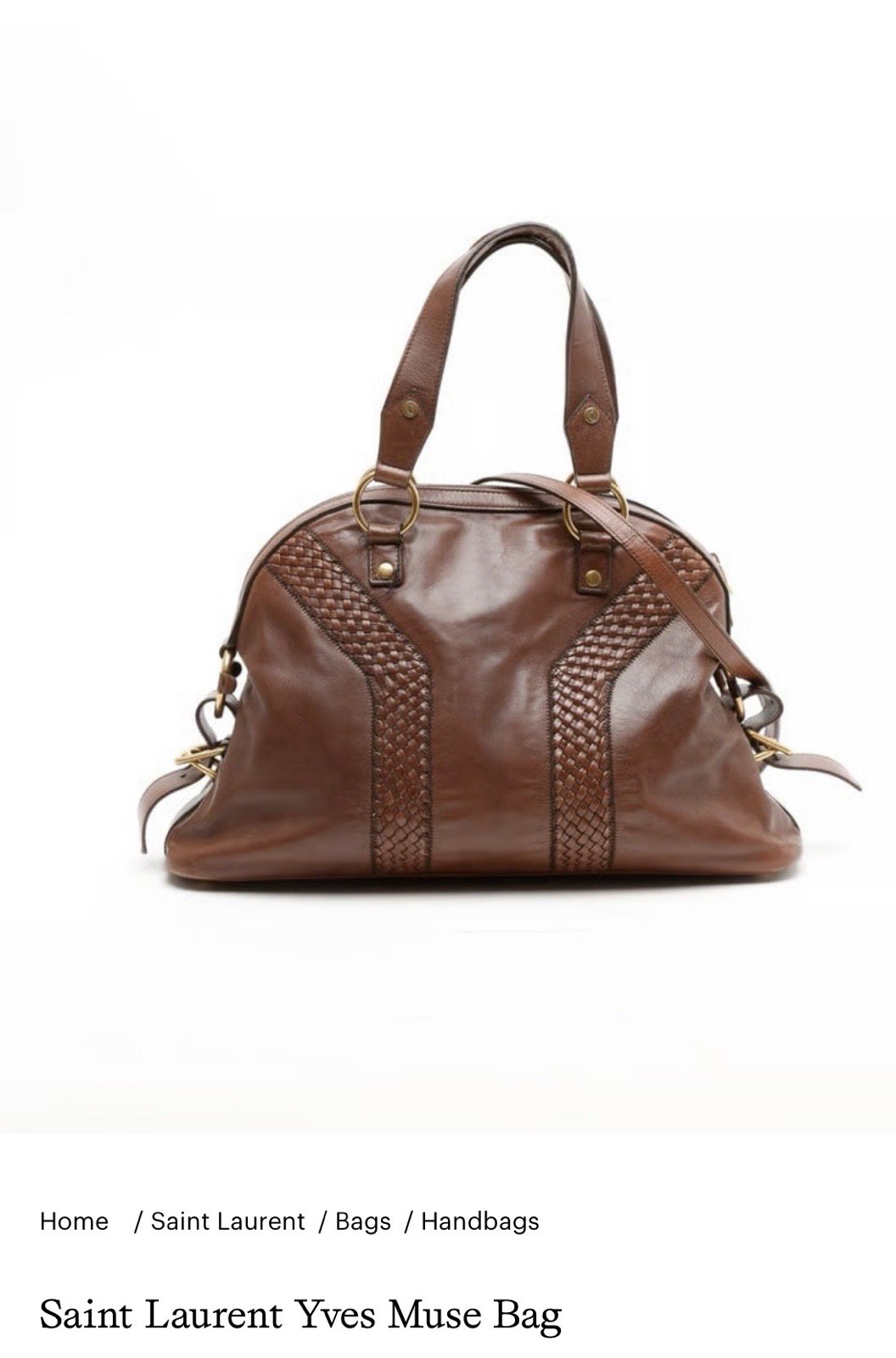 Yves Saint Laurent Vintage Leather Muse Bag