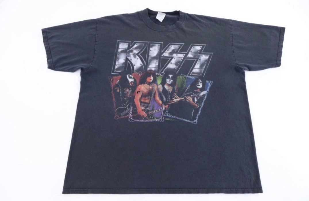 Vintage 2004 KISS Rock The Nation Tour T-Shirt XL Anvil Double Sided Band Tee