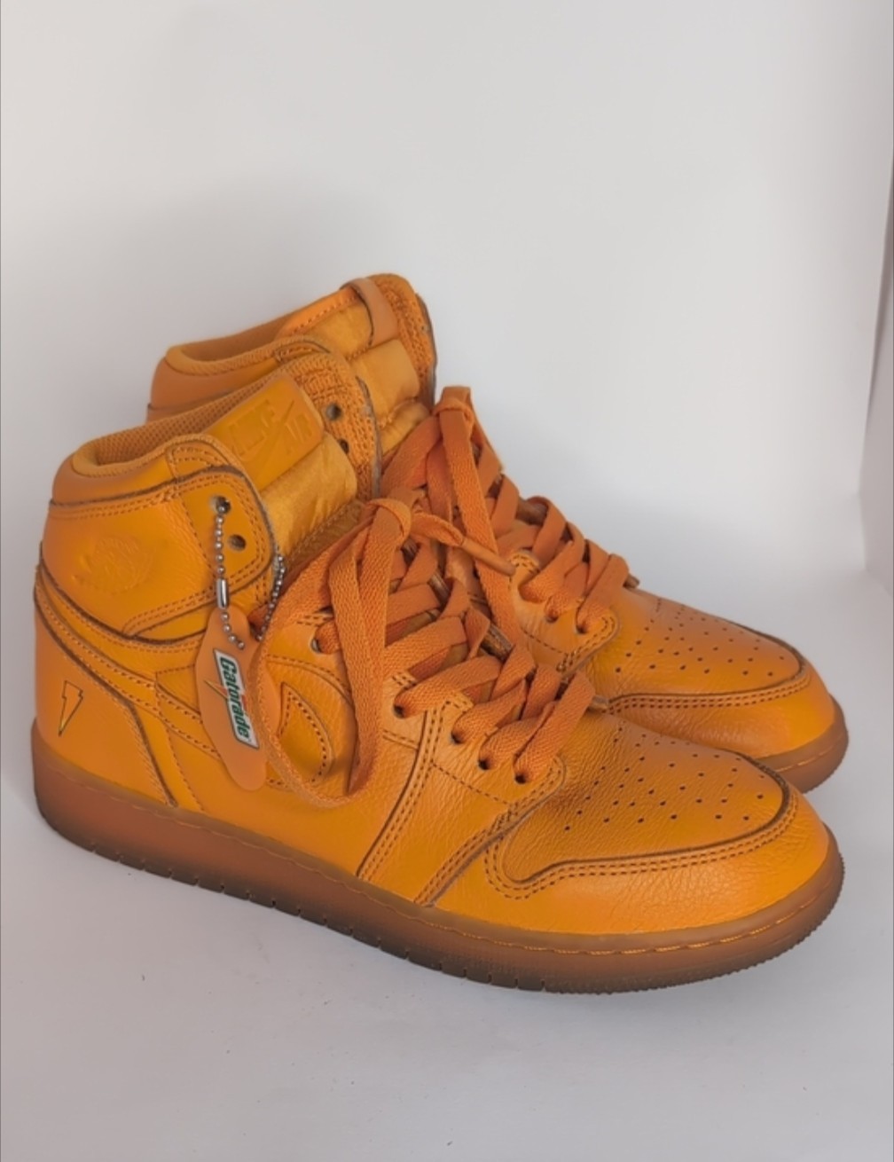 Nike Air Jordan 1 Retro High OG Gatorade Orange Leather High-Top Sneakers