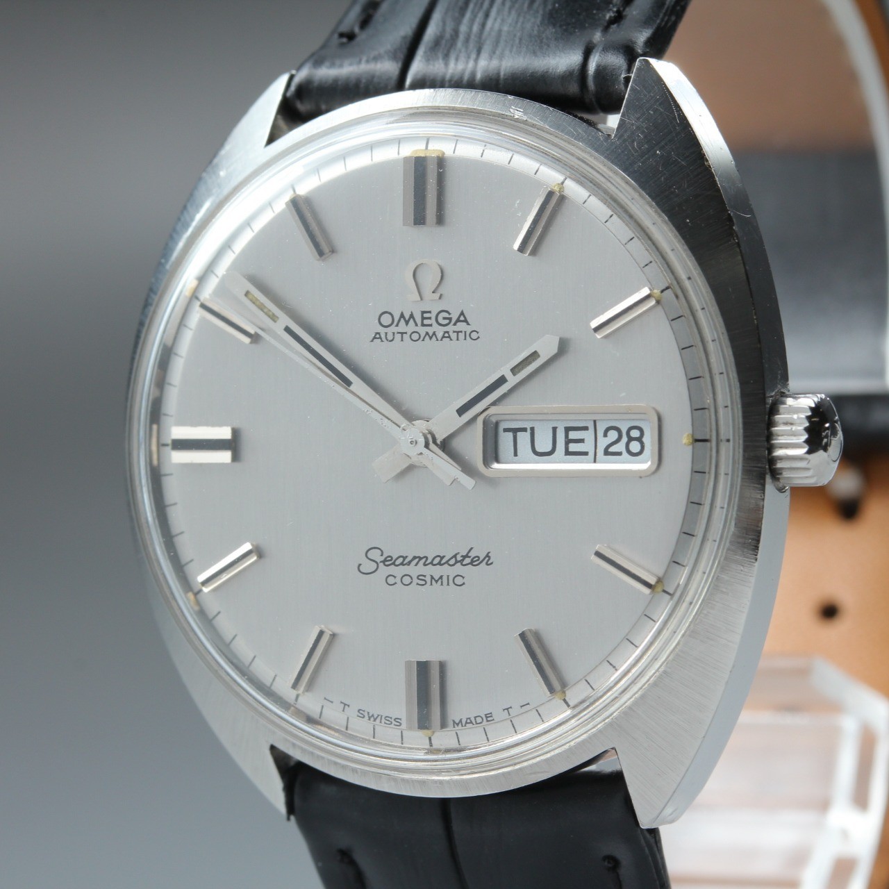 OH Serviced Vintage OMEGA Seamaster Cosmic 166.036 Tool107 Silver Automatic Mens