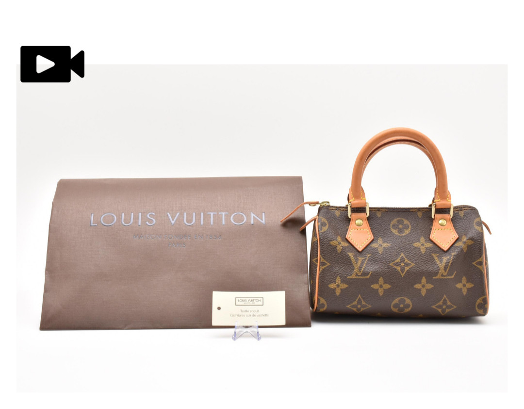 LOUIS VUITTON Mini Speedy M41534 Monogram Canvas Handbag Good Vintage From Japan