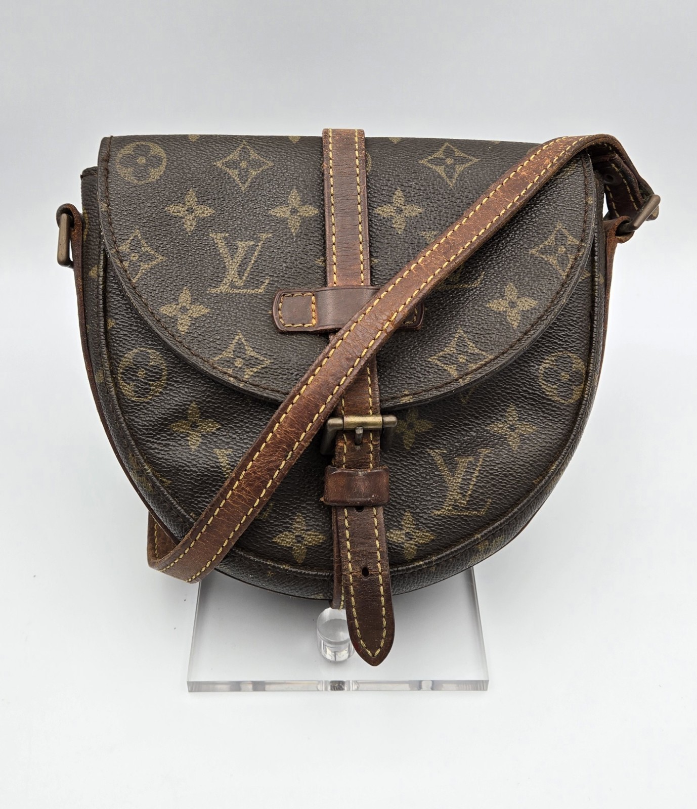 Vintage Louis Vuitton Chantilly PM Monogram Canvas Crossbody Shoulder Bag Auth