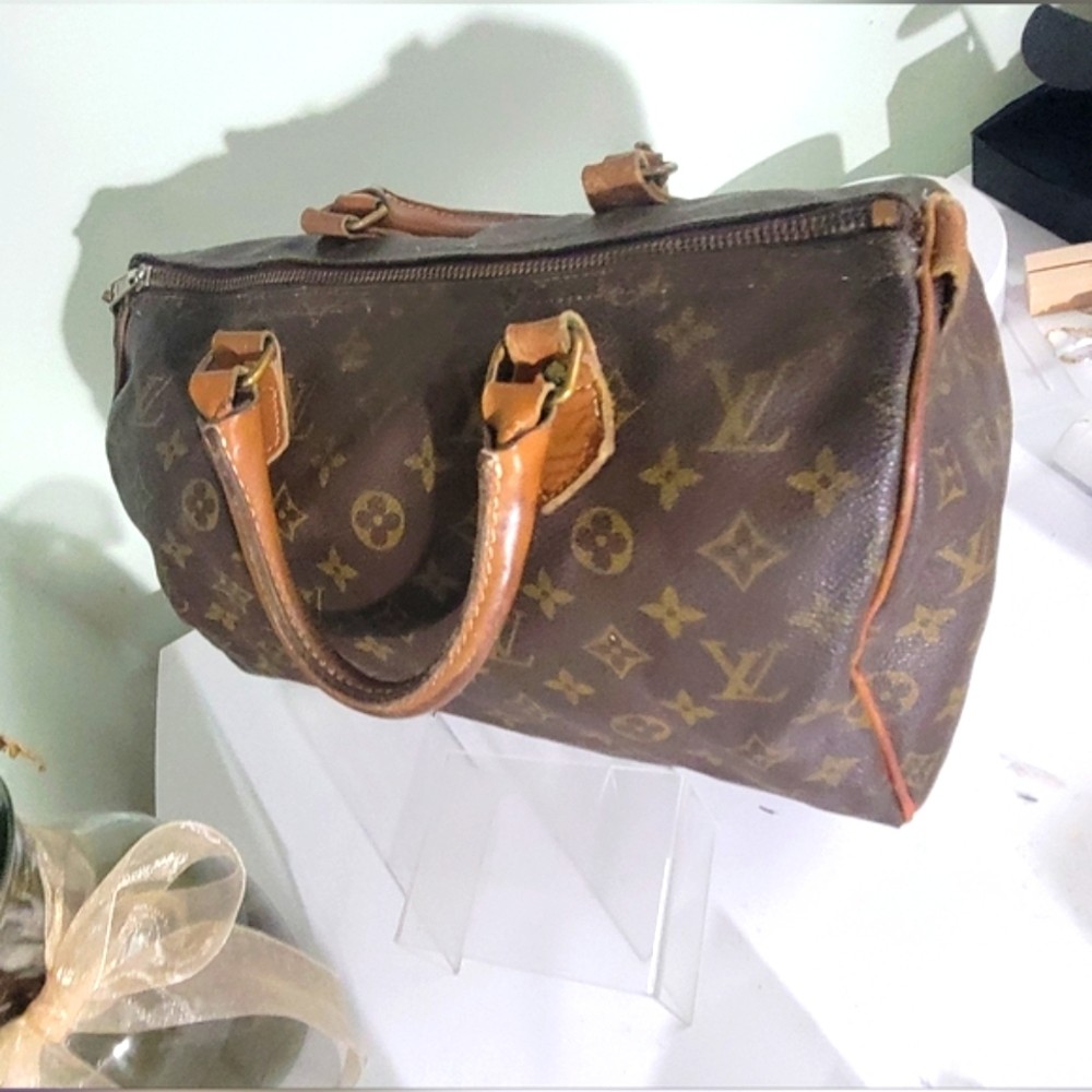 Sale Louis Vuitton Monogram Speedy 30 BOSTON Bag Vtg Paris 