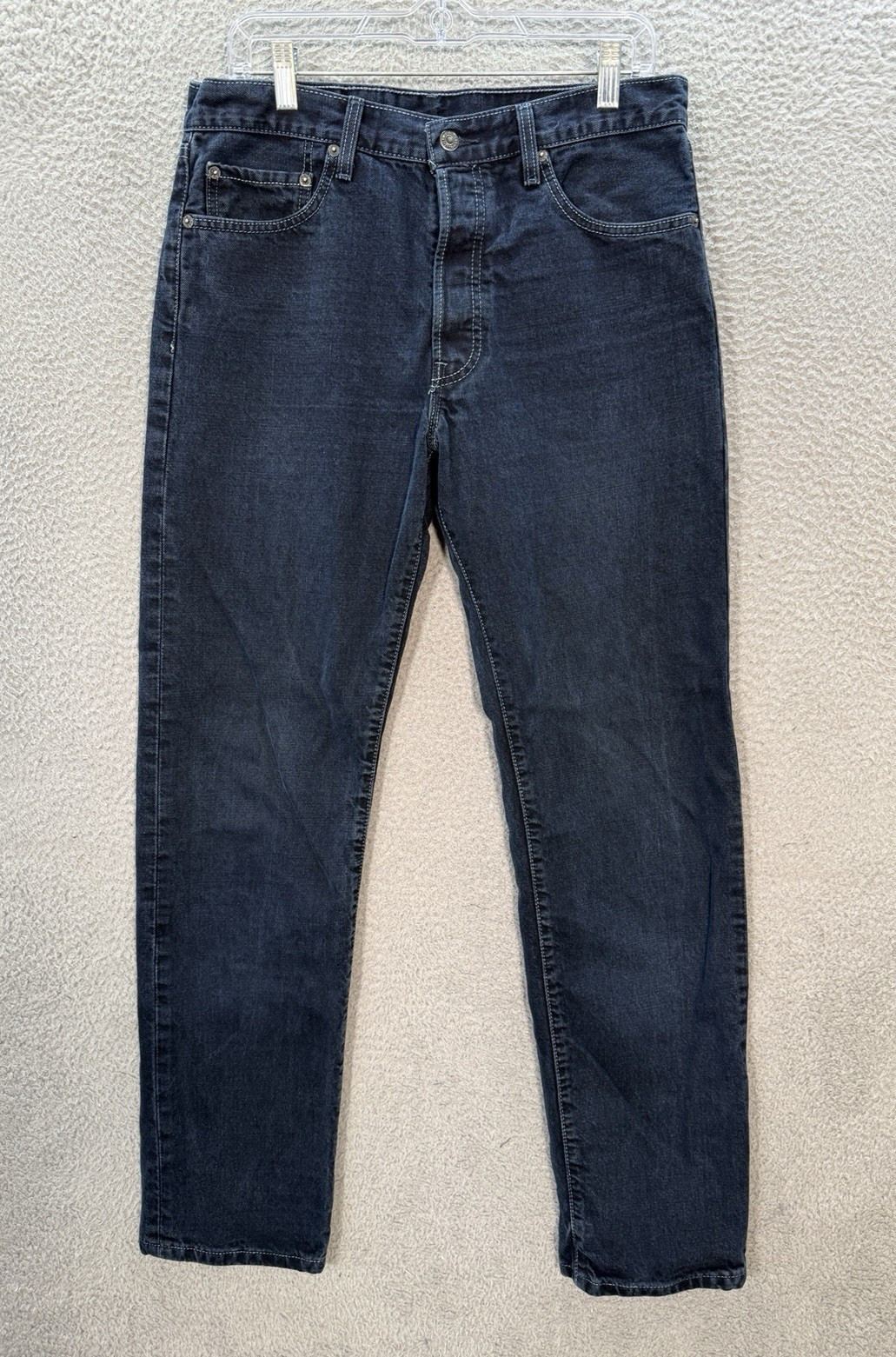 Vintage Levis 501 XX Jeans Mens 33x34 Blue Button Fly Workwear Grunge Skater Y2K