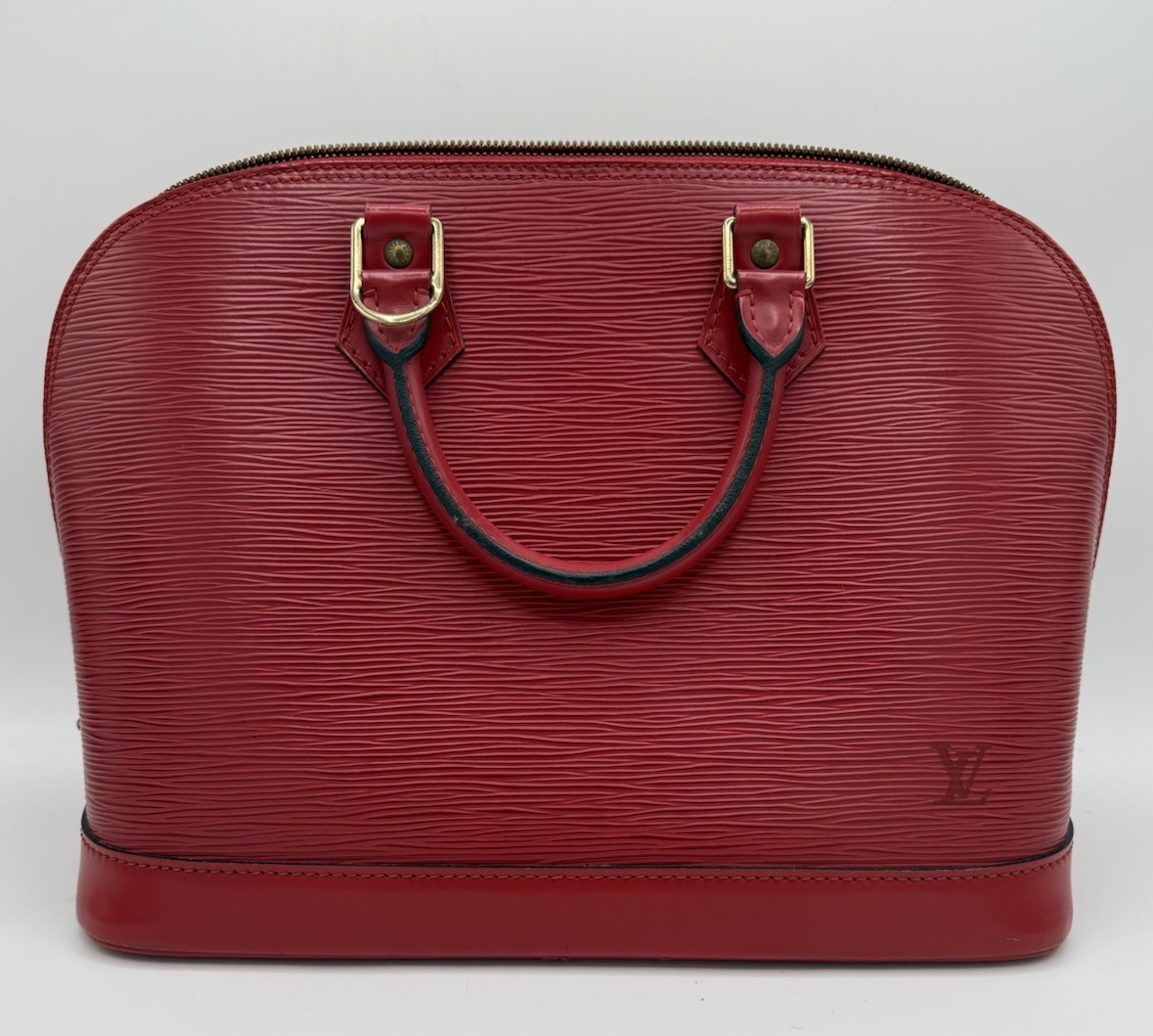 LOUIS VUITTON Red Epi ALMA!!! 1996 vintage