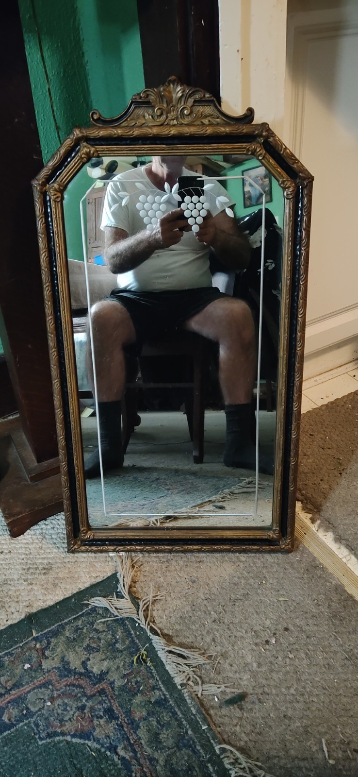 Vintage 1930s Art Deco Wall Mirror