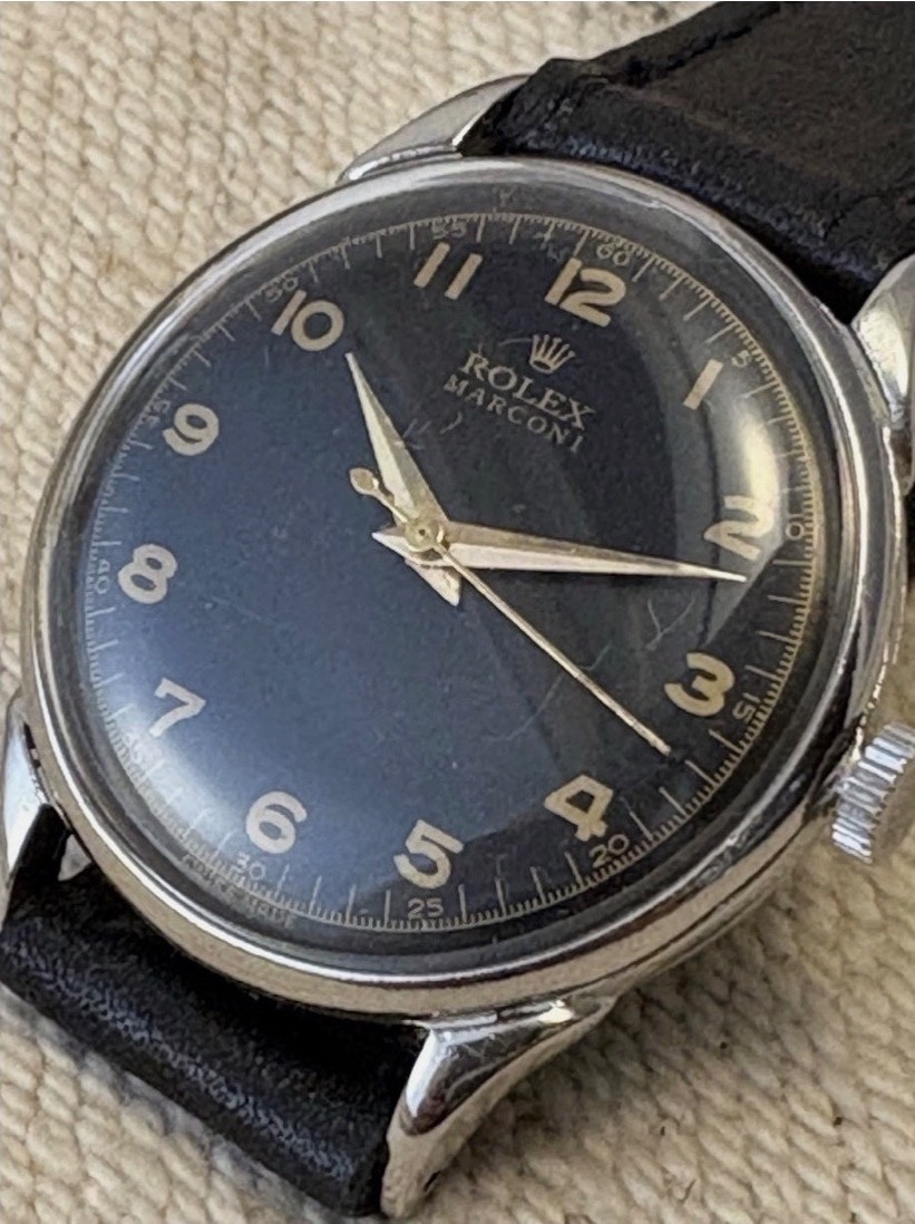 RARE VINTAGE MEN’S watch ROLEX MARCONI, works well, manual wind, ART DECO