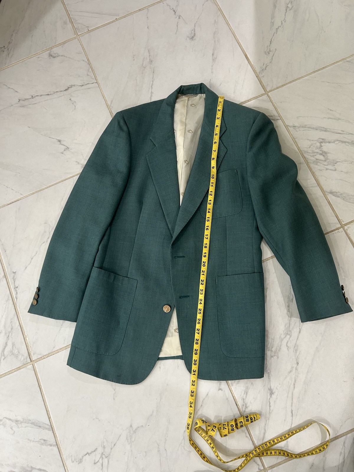 70s Dior Jacket 32 Green Teal Blue Ish