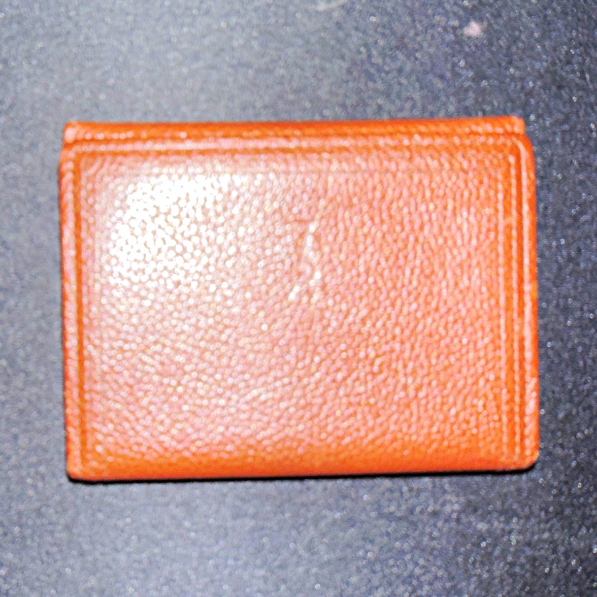 EA YVES SAINT LAURENT YSL logo vintage Card Case Brown leather