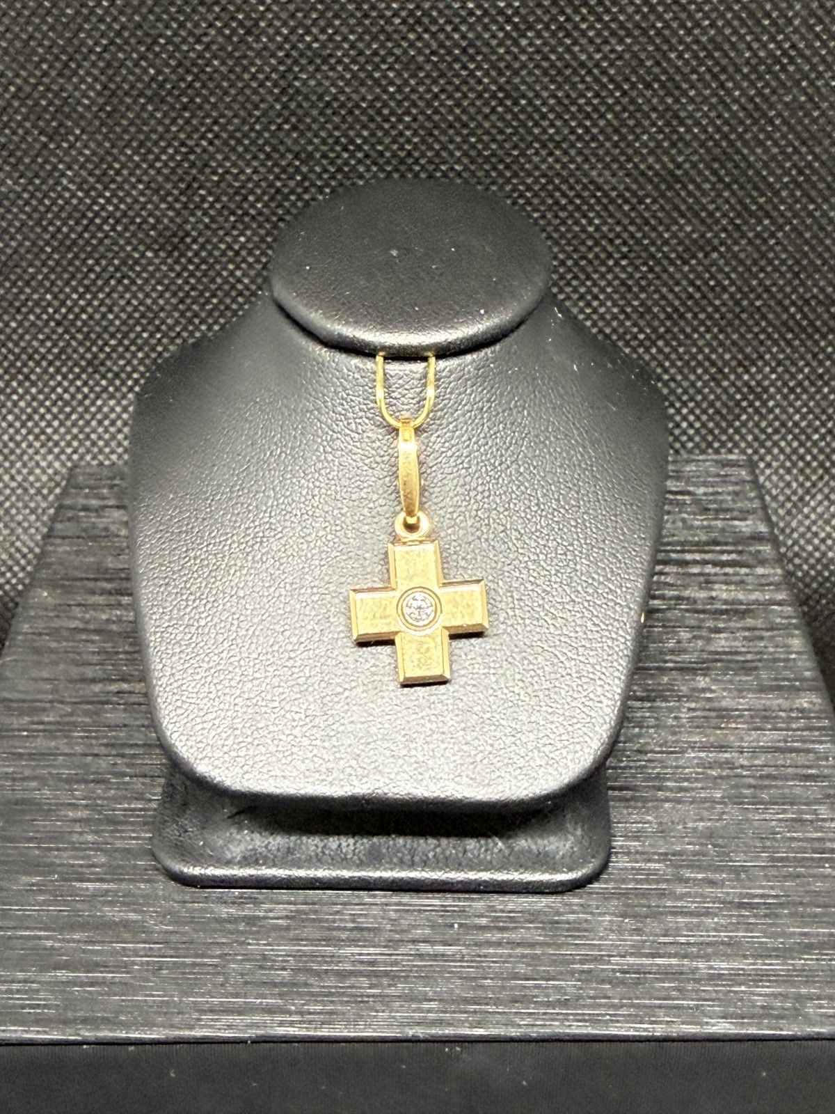 Vintage Cartier 18k Cross With diamond
