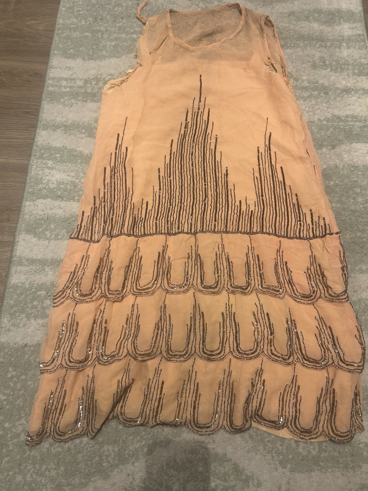 Antique Vintage 1920s Dress Beaded