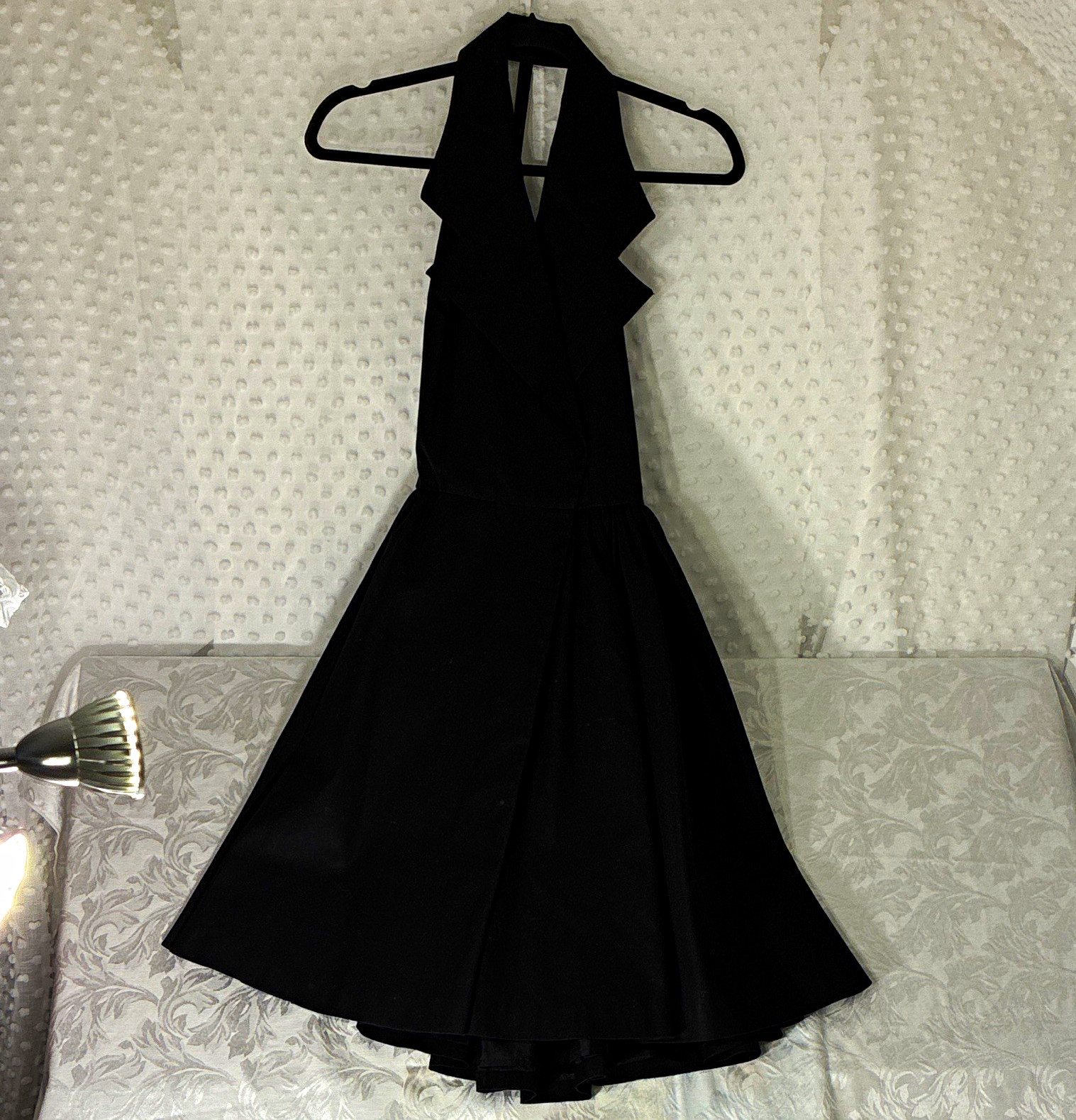 Vintage Black Cocktail Dress Size 4 Steve stolen cotton blend button halter top