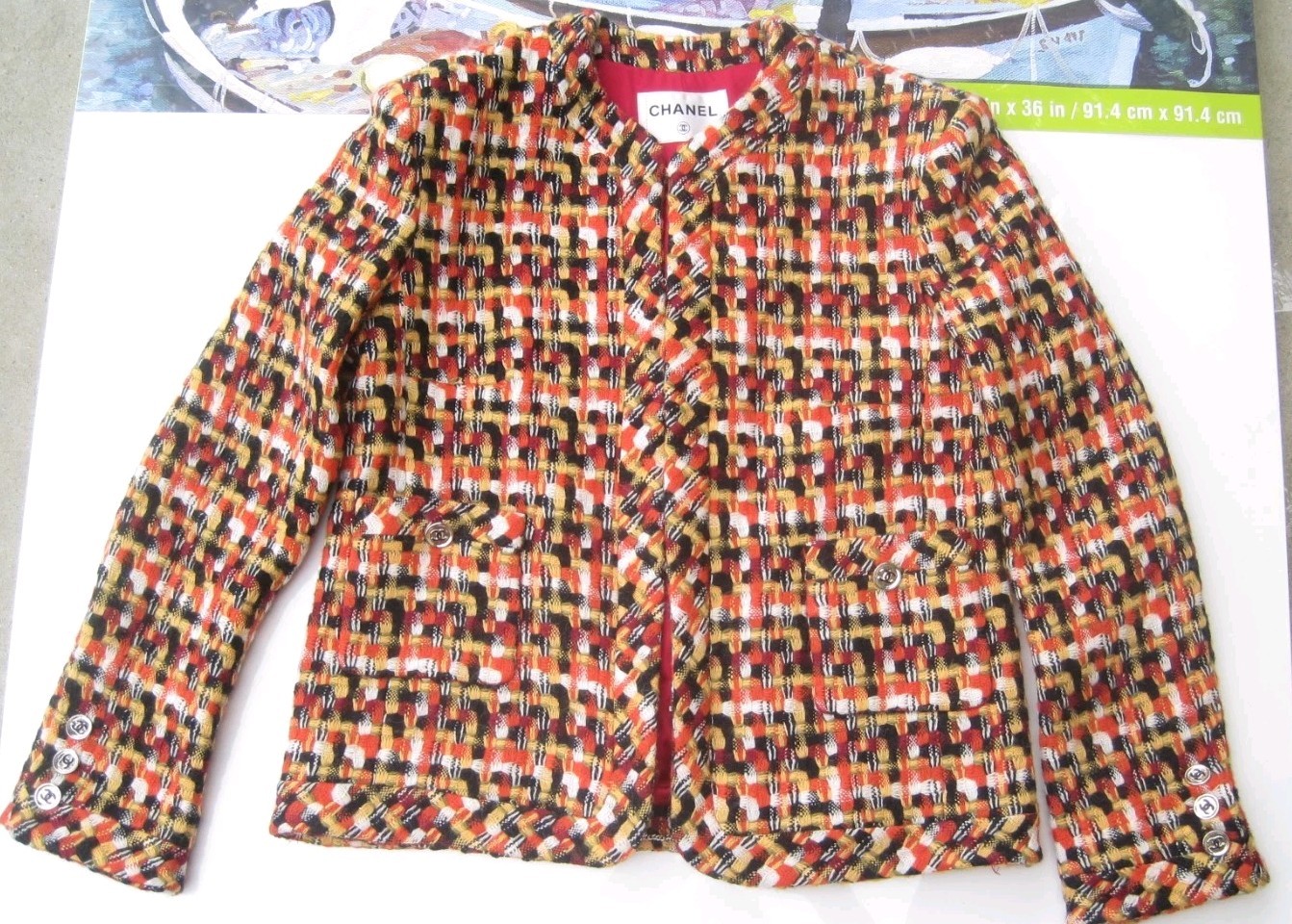 Chanel Multicolor Fall/Winter Wool Tweed Jacket