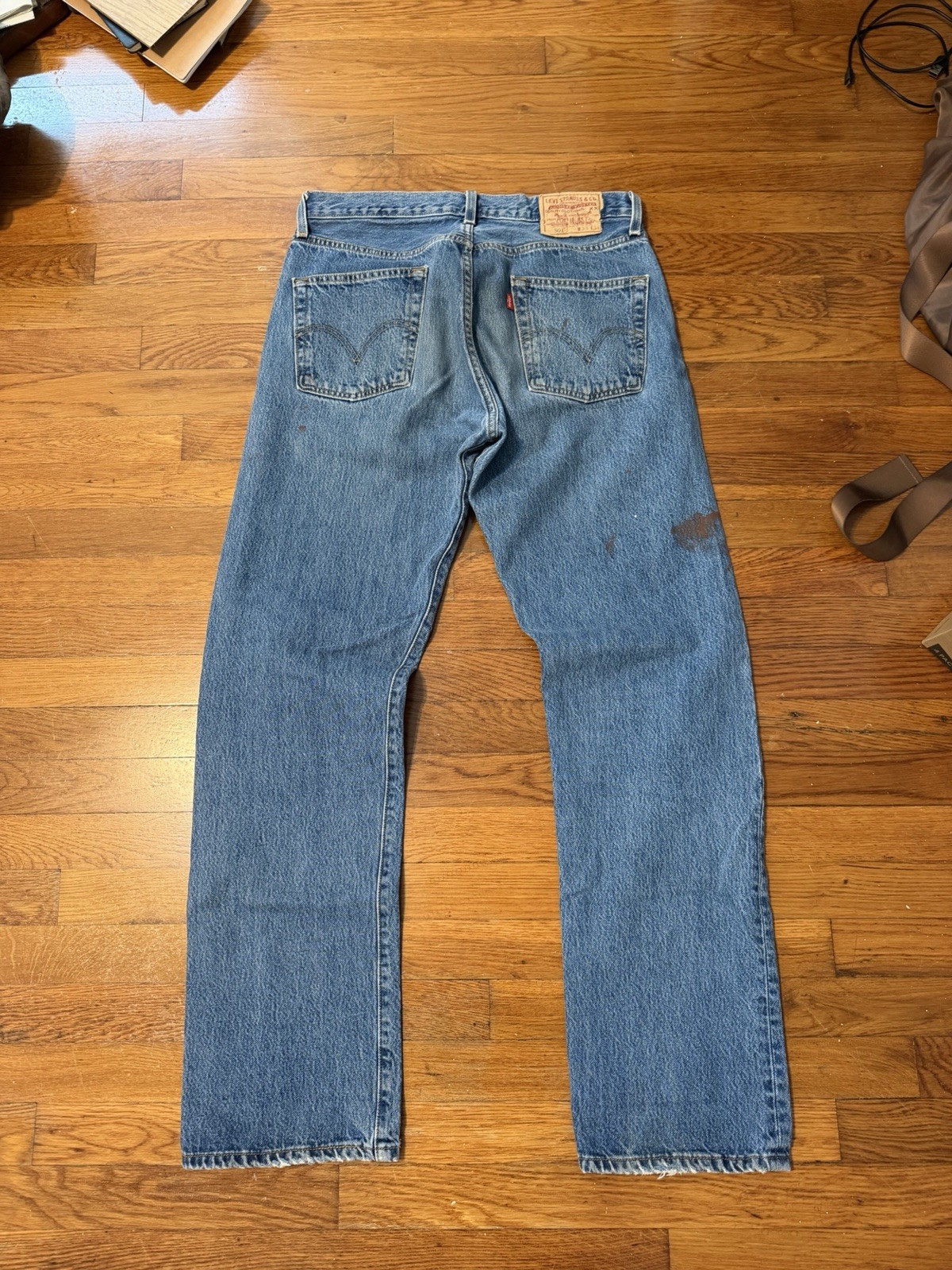 Vintage Levis 501 Denim Blue Jeans 1999 Mens 32x33 VTG