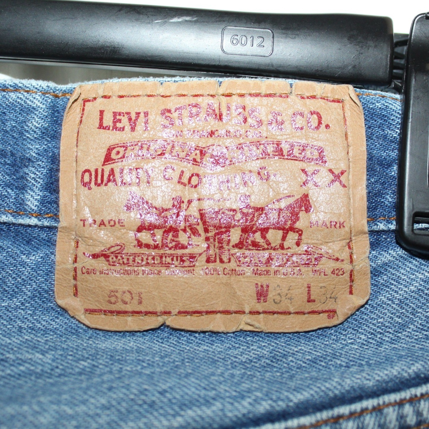 Levi's 501 Jeans Mens 31x32.5 Blue Excellent Vintage Made in USA Straight Leg