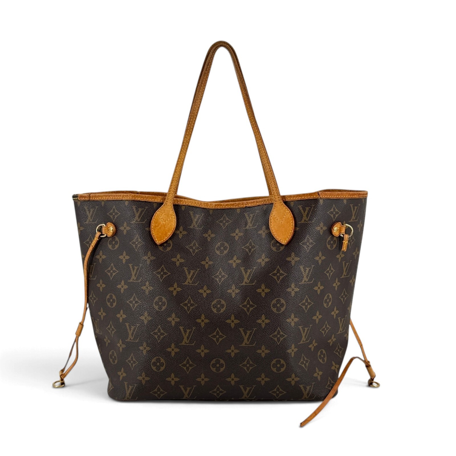 LOUIS VUITTON Neverfull MM Monogram Canvas Brown Women Shoulder Tote Bag M40156