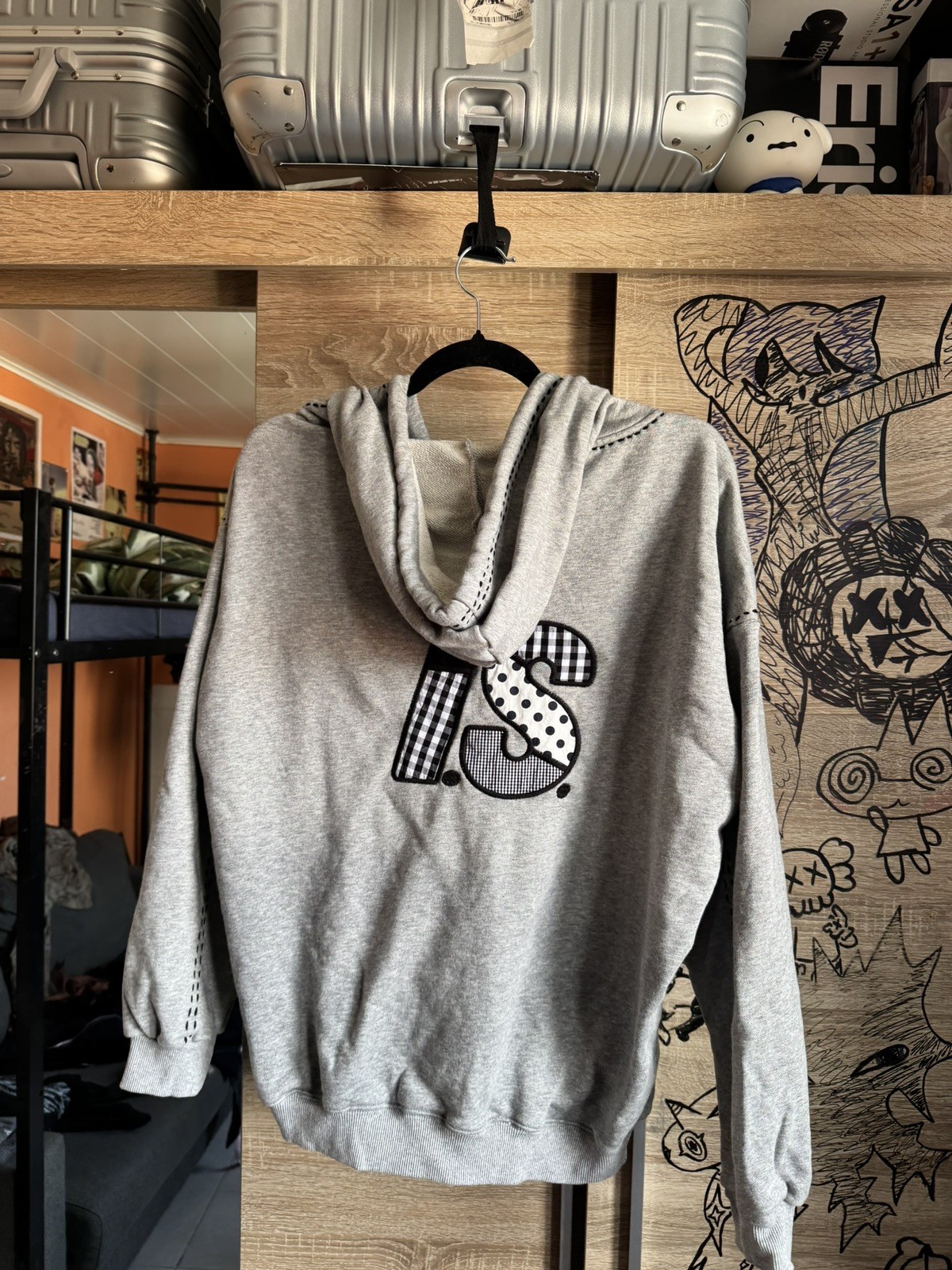 Vintage 80's RARE Issey Miyake Sport Tsumori Chisato hoodie Grey large