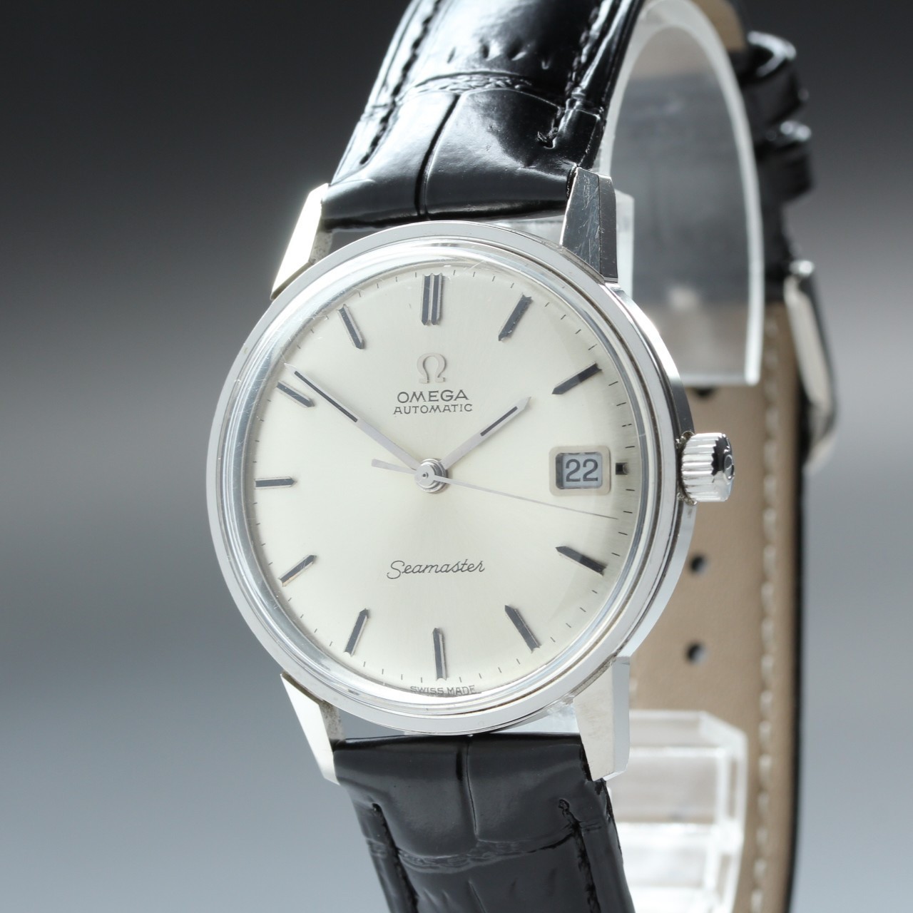 [Near Mint] Vintage Omega Seamaster Cal.565 Silver 35mm Men's Automatic Watch JP
