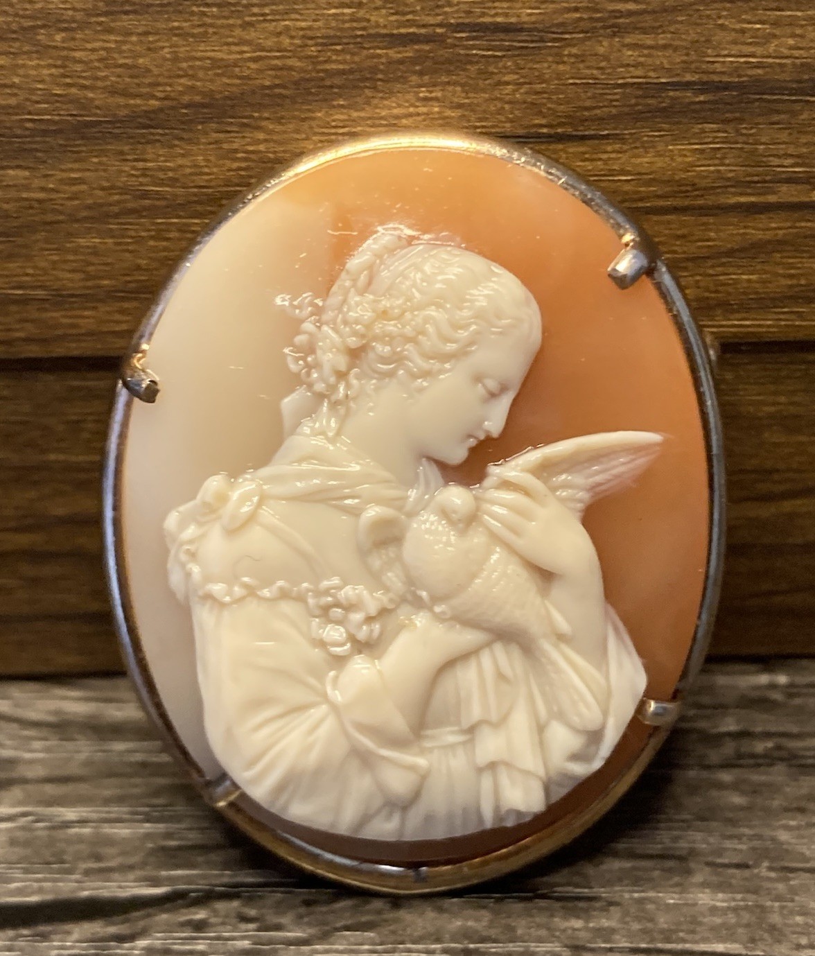 Beautiful Vintage Cameo Brooch