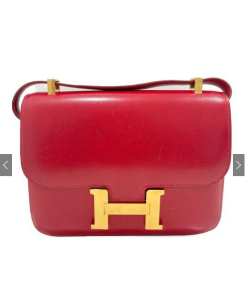 Hermes Constance 23 Box Calf Red with Gold Hardware □C Stamp 1999 Pre Owned