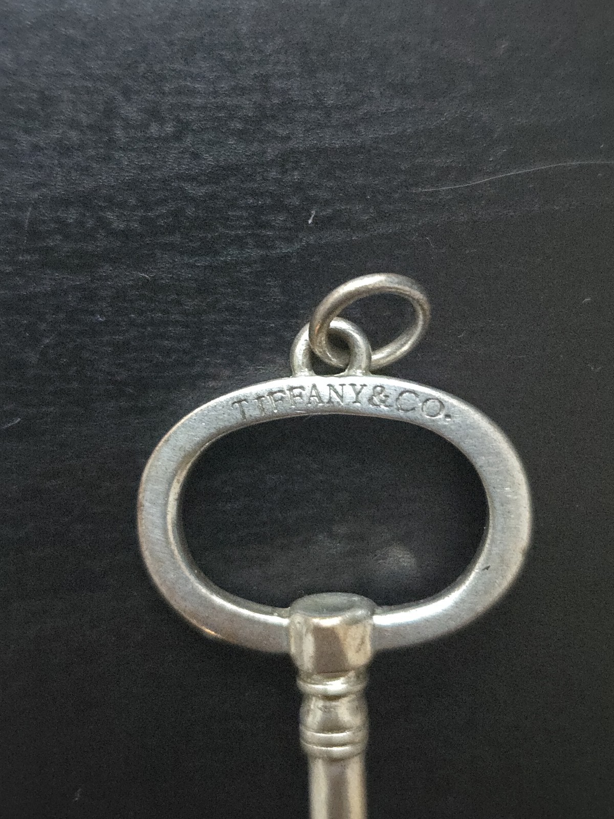 Vintage Tiffany & Co. Signed 925 Sterling Silver Key Necklace Pendant